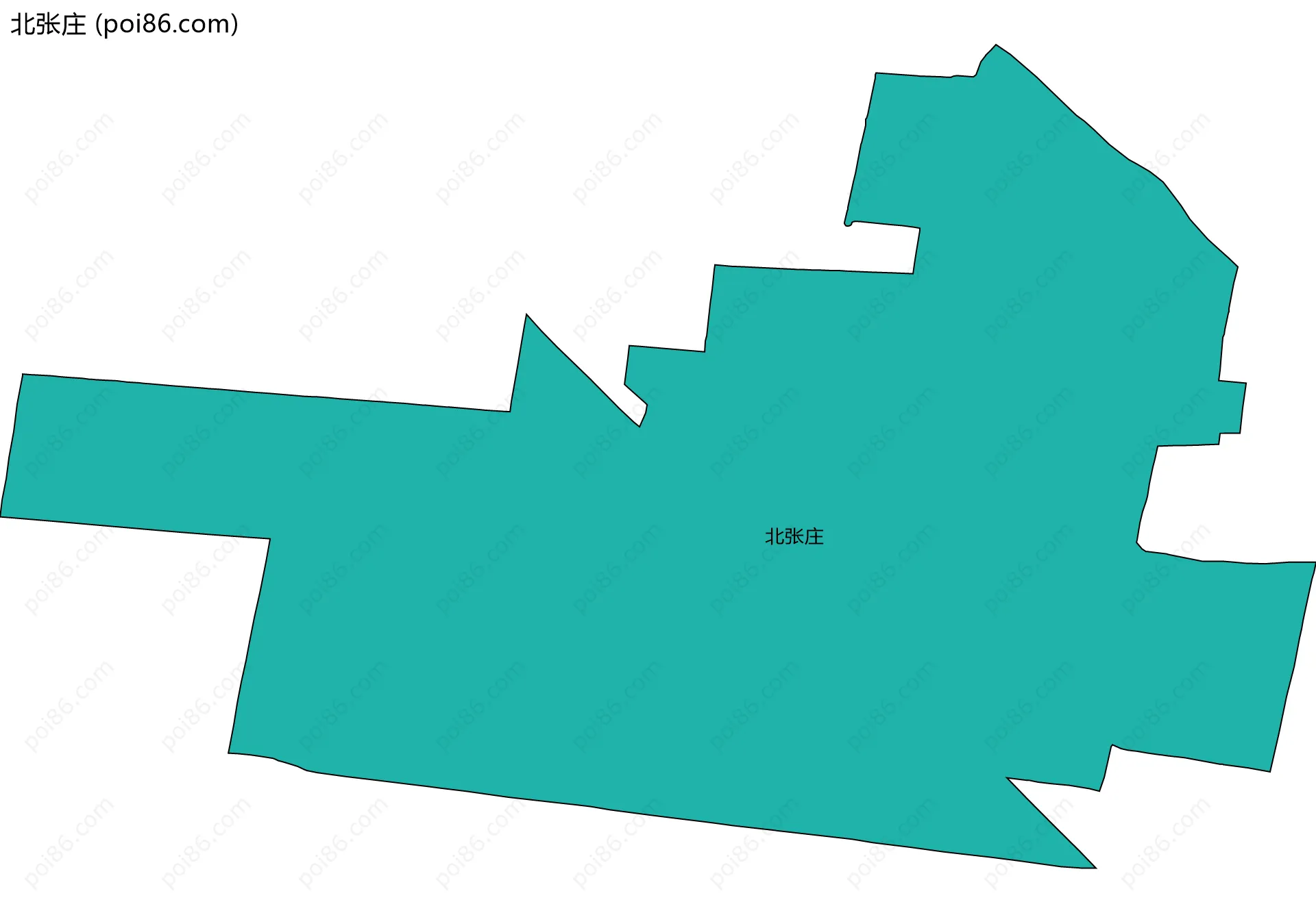 北张庄边界地图