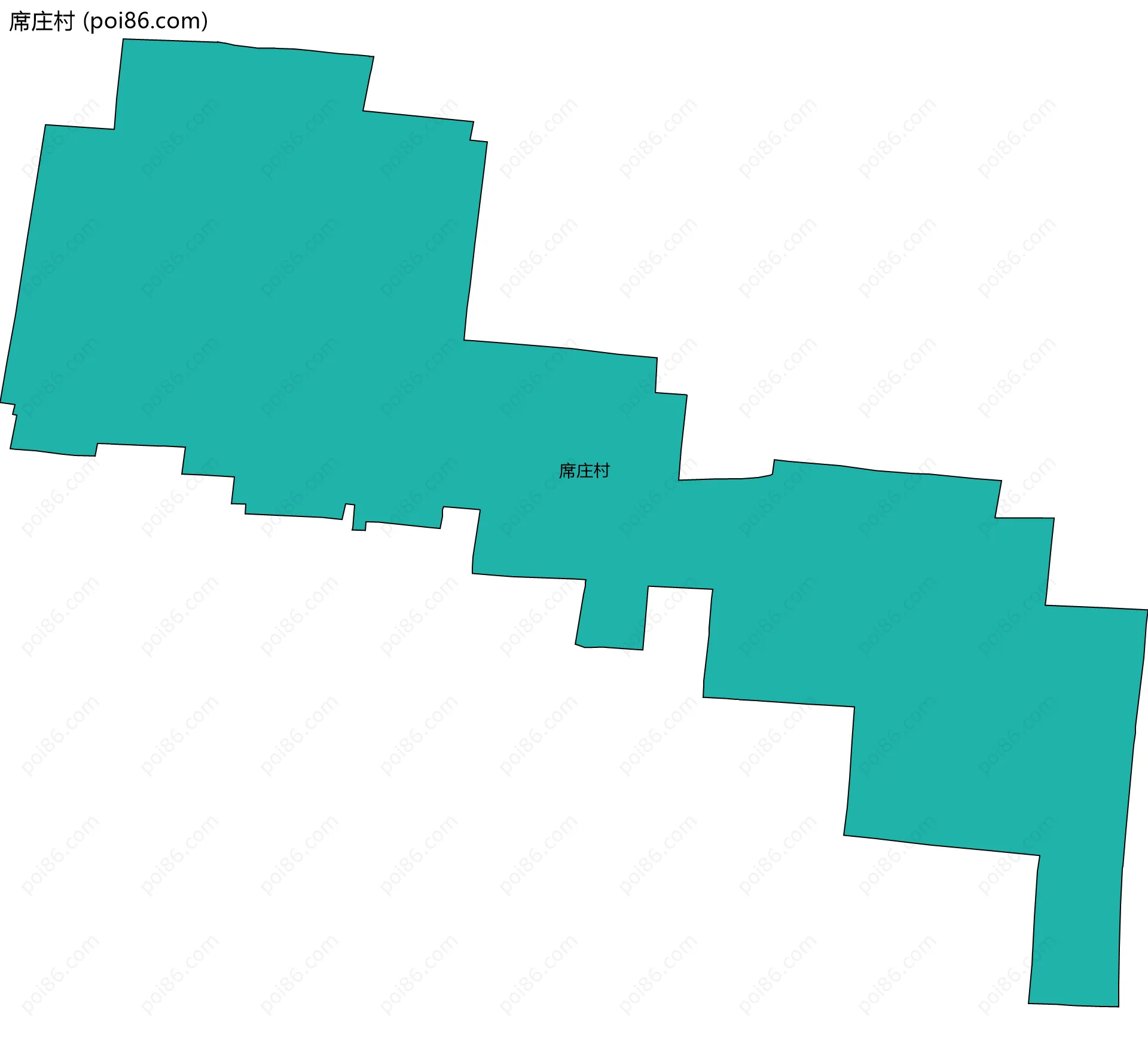 席庄村边界地图