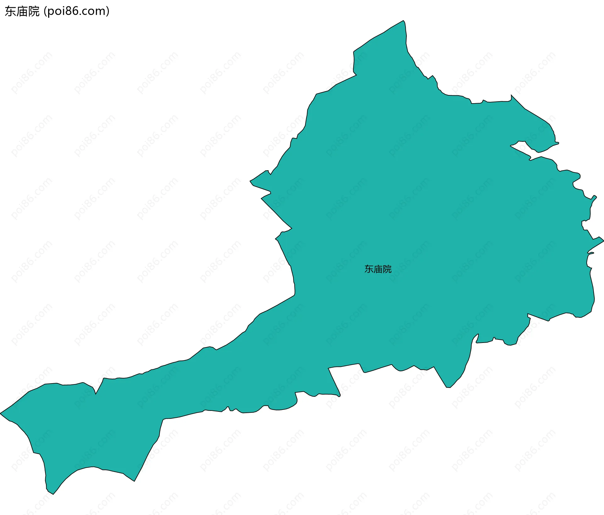 东庙院边界地图