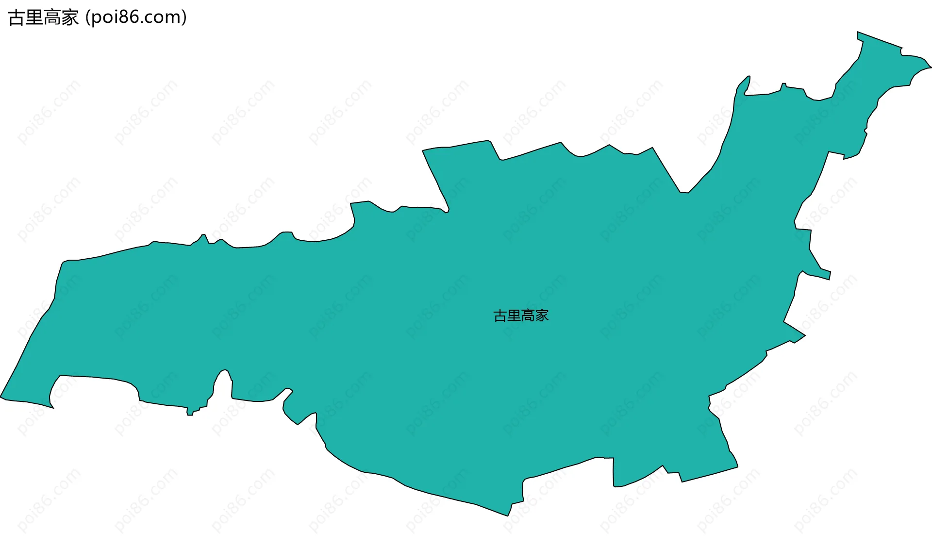 古里高家边界地图