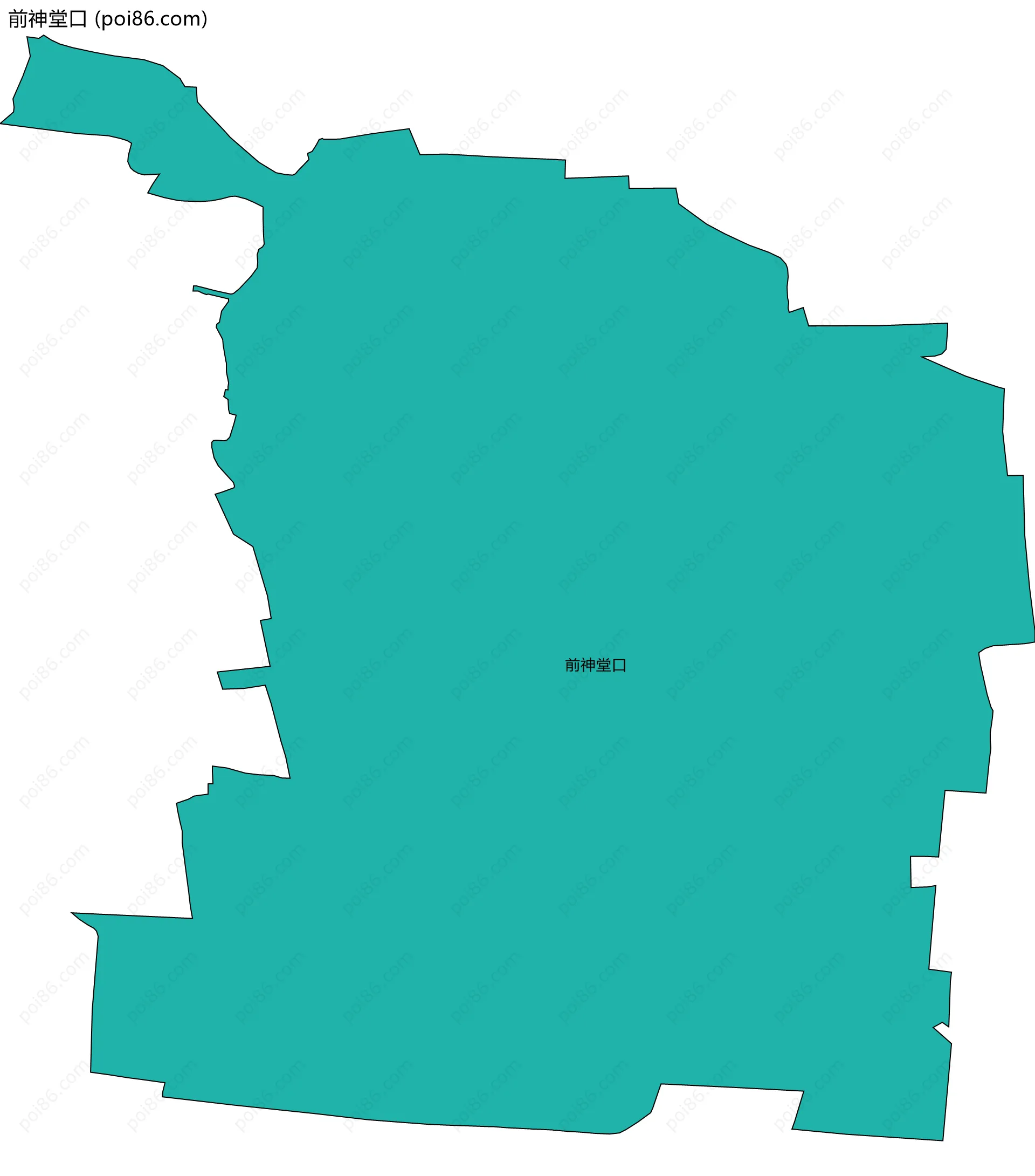 前神堂口边界地图