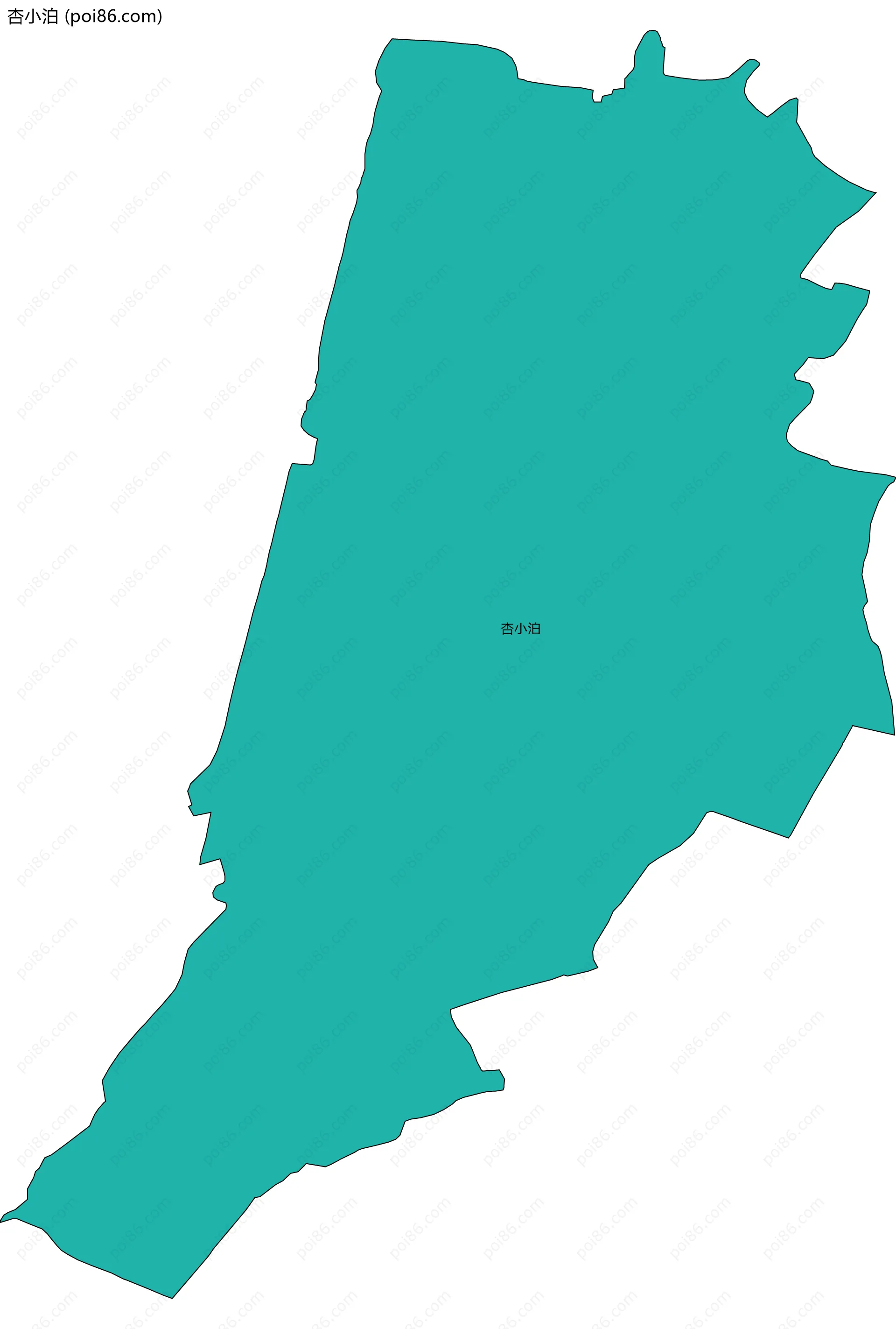 杏小泊边界地图