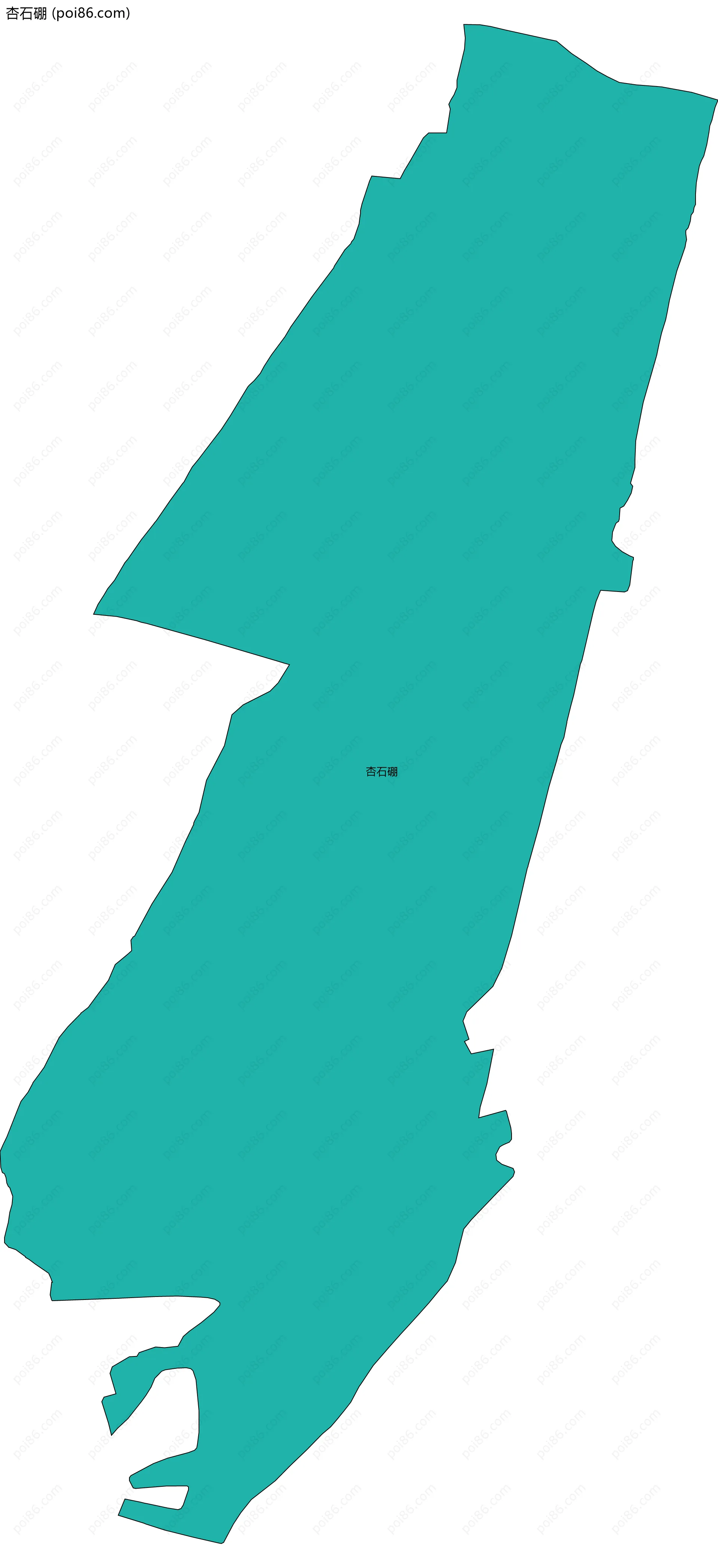 杏石硼边界地图