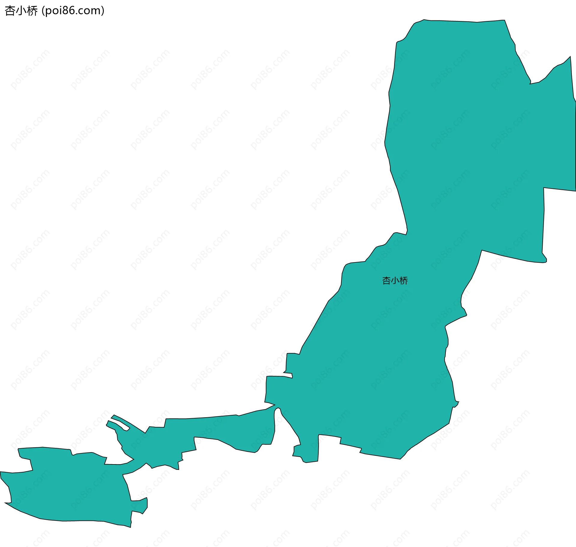 杏小桥边界地图