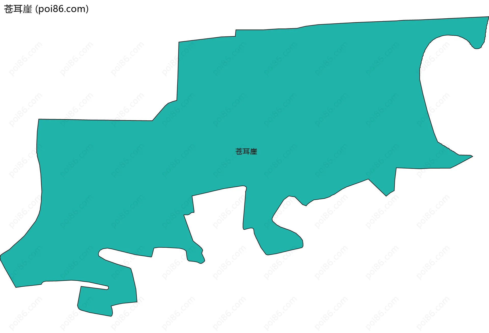 苍耳崖边界地图
