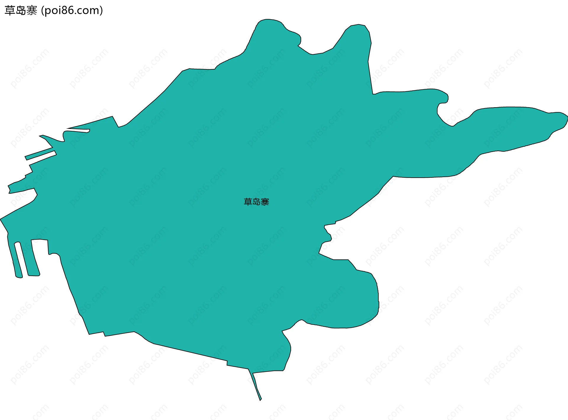 草岛寨边界地图