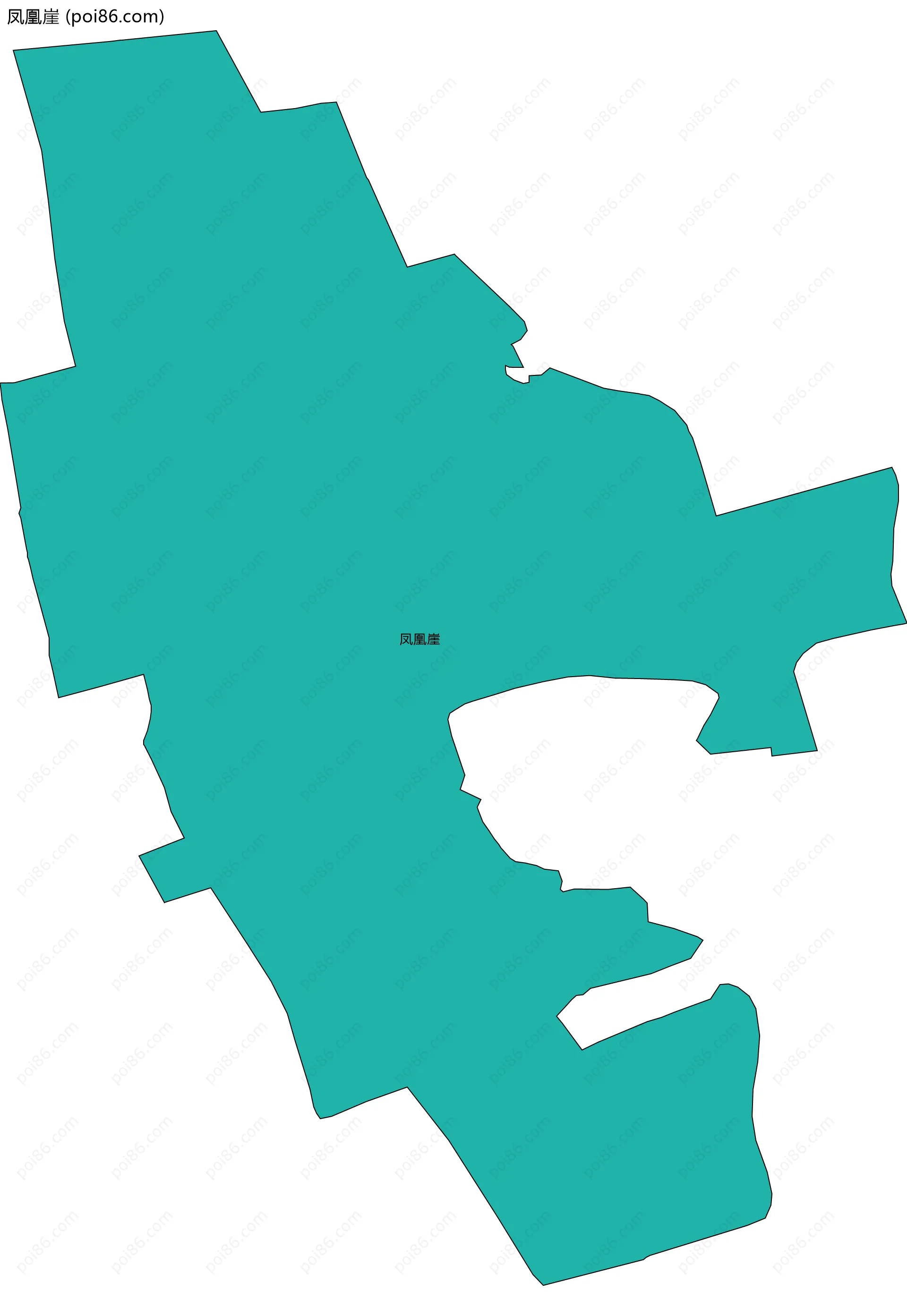 凤凰崖边界地图