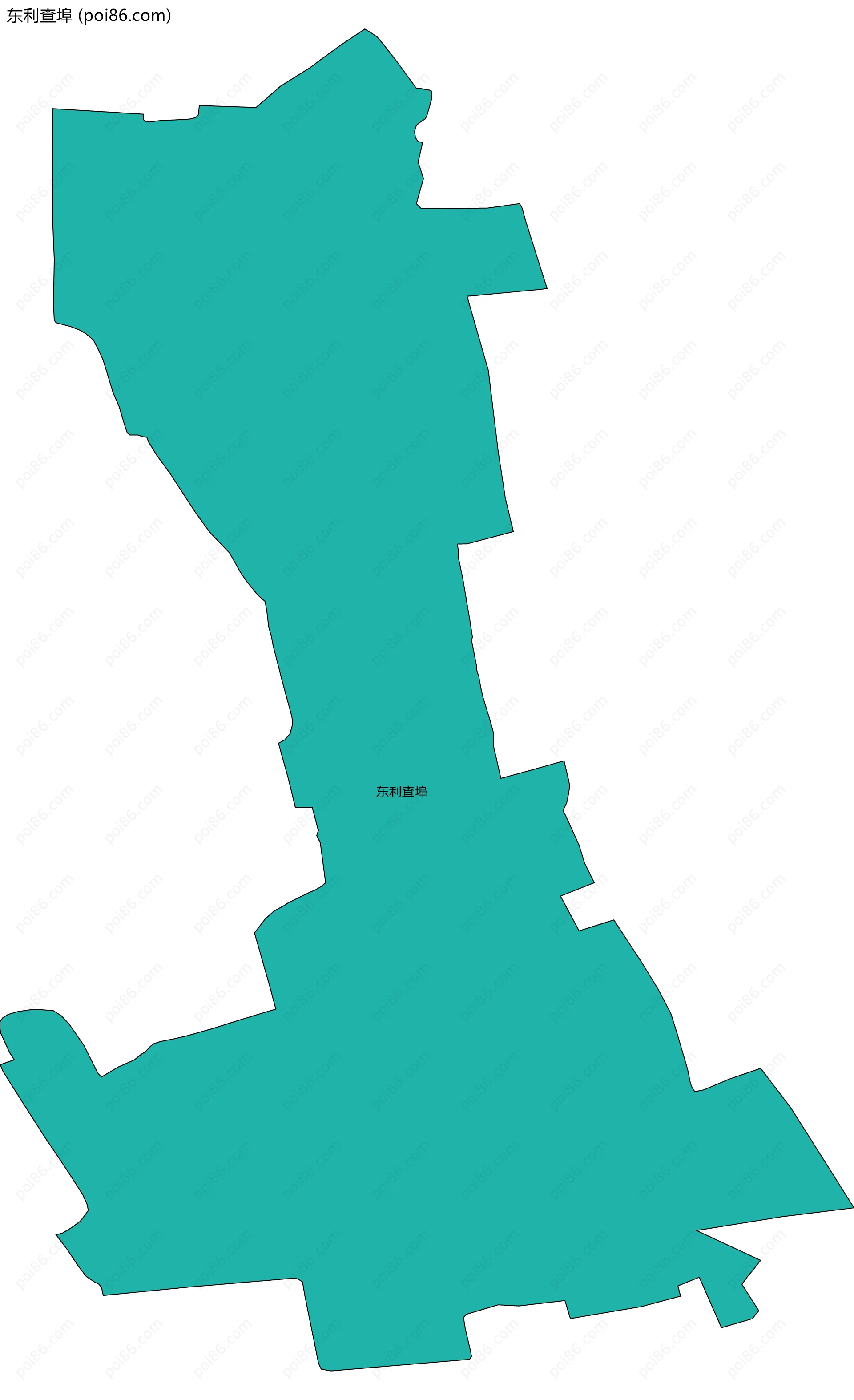 东利查埠边界地图