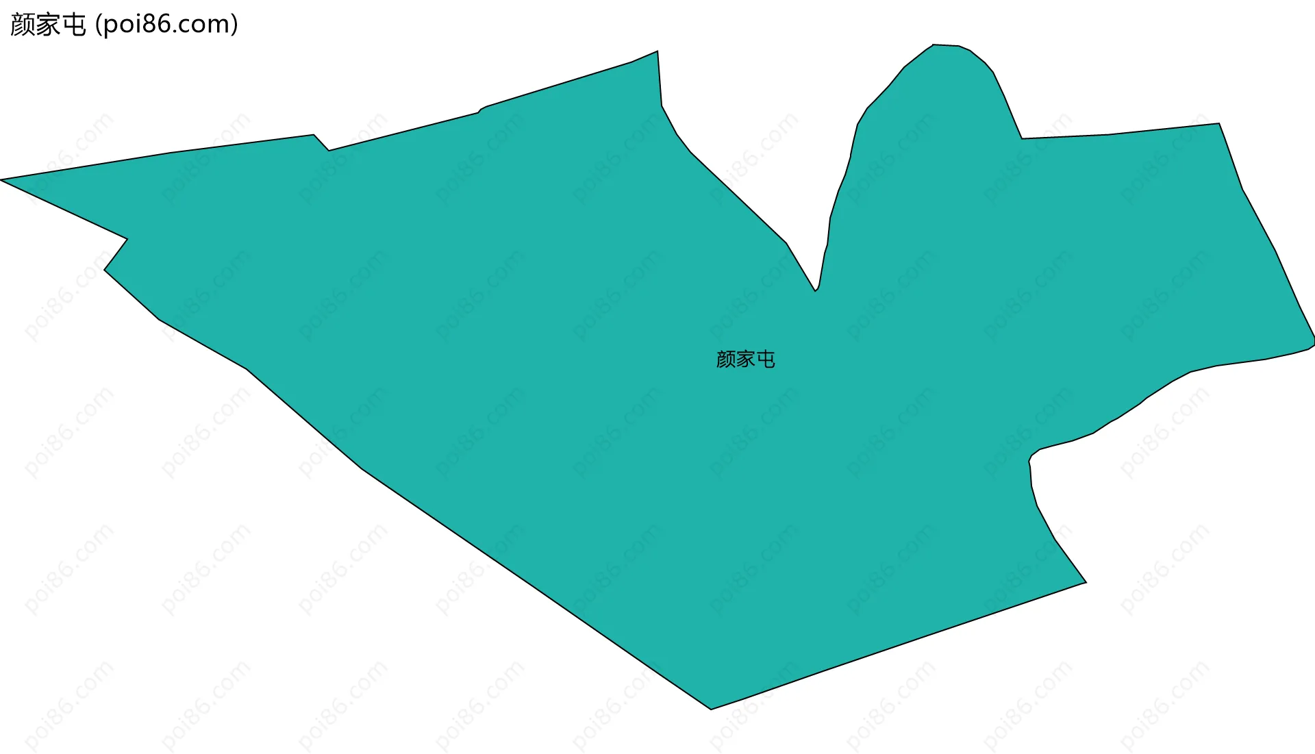 颜家屯边界地图