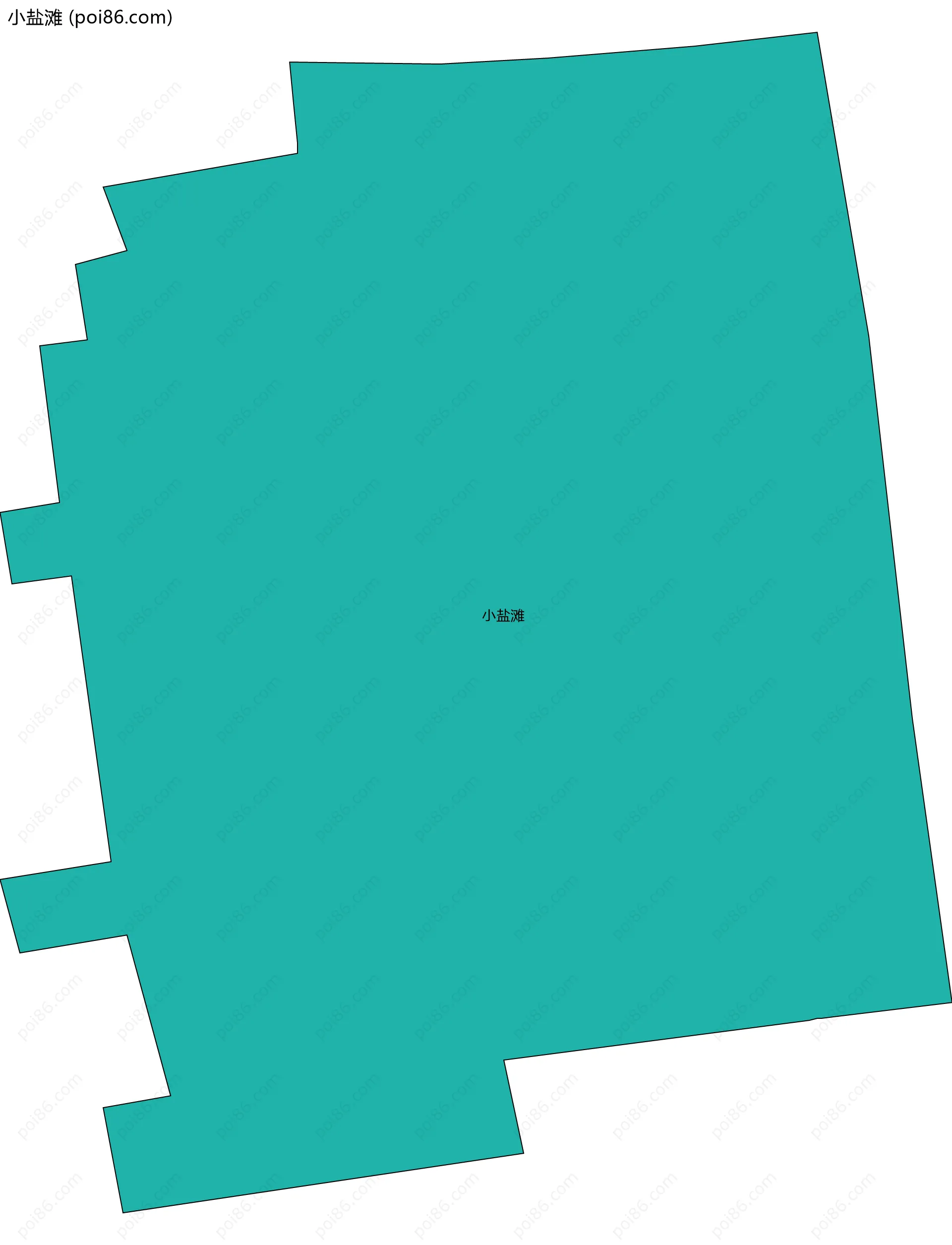 小盐滩边界地图