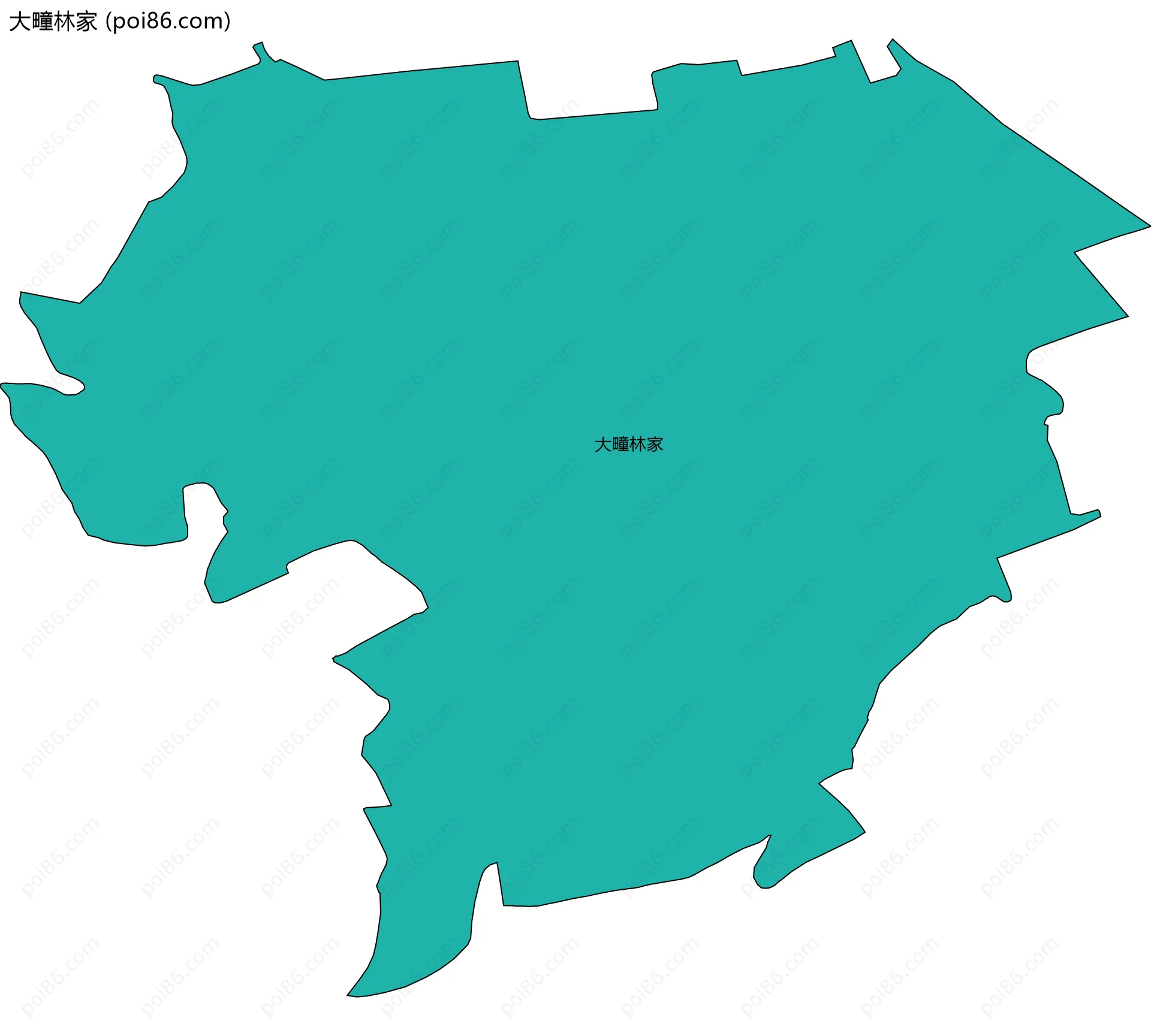 大疃林家边界地图