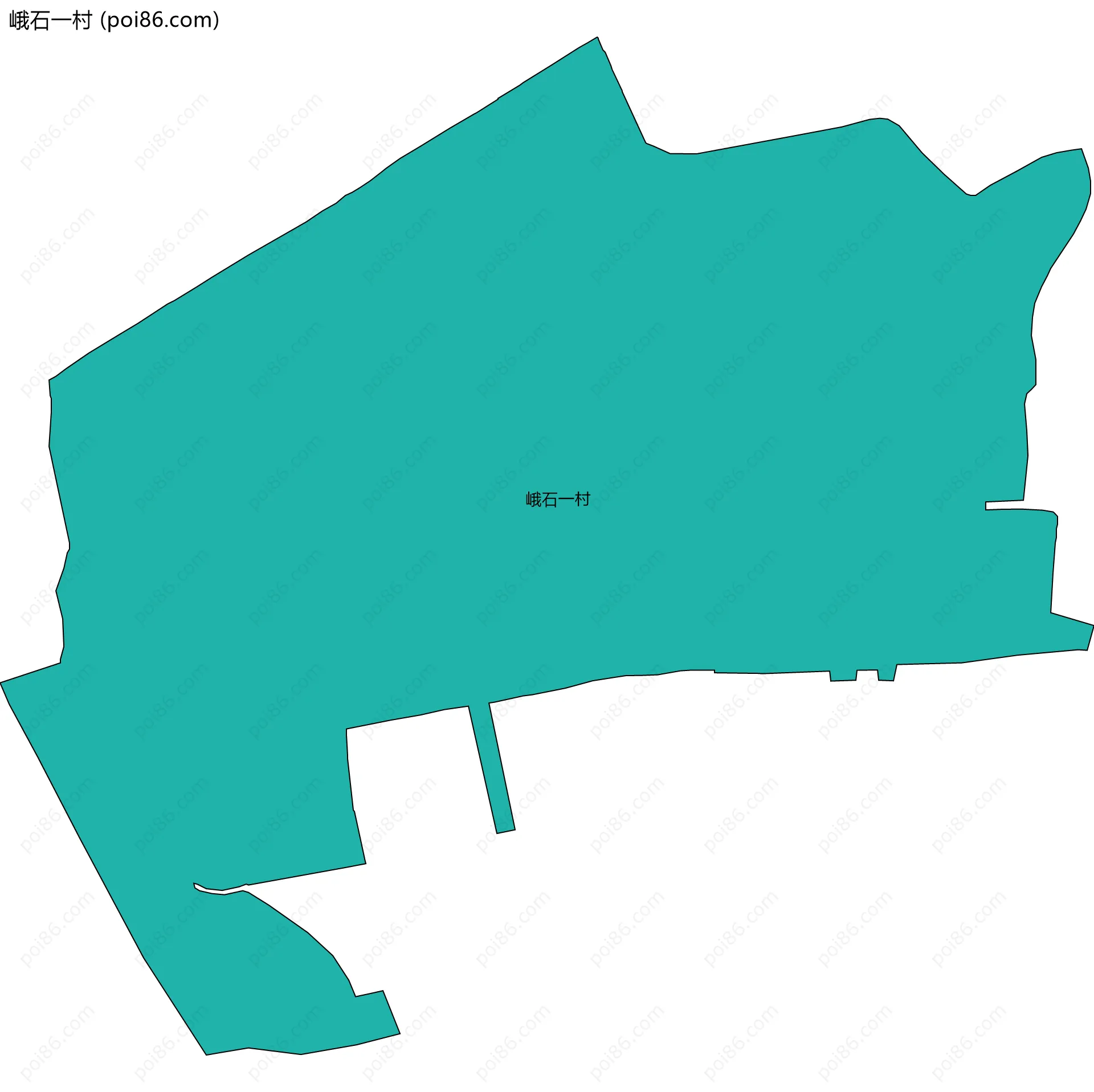 峨石一村边界地图