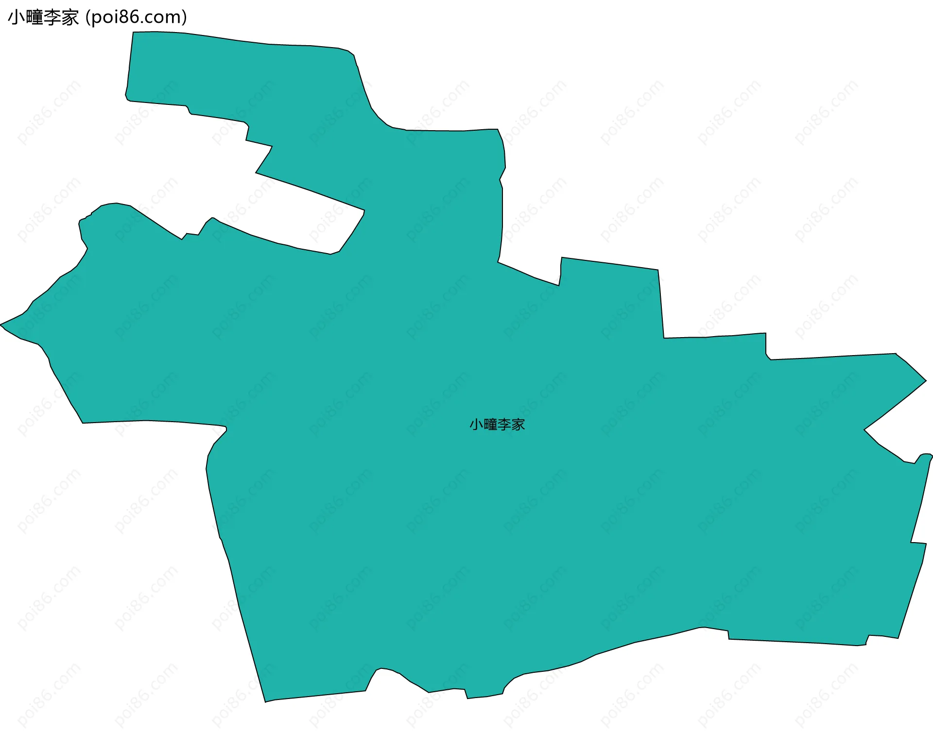 小疃李家边界地图
