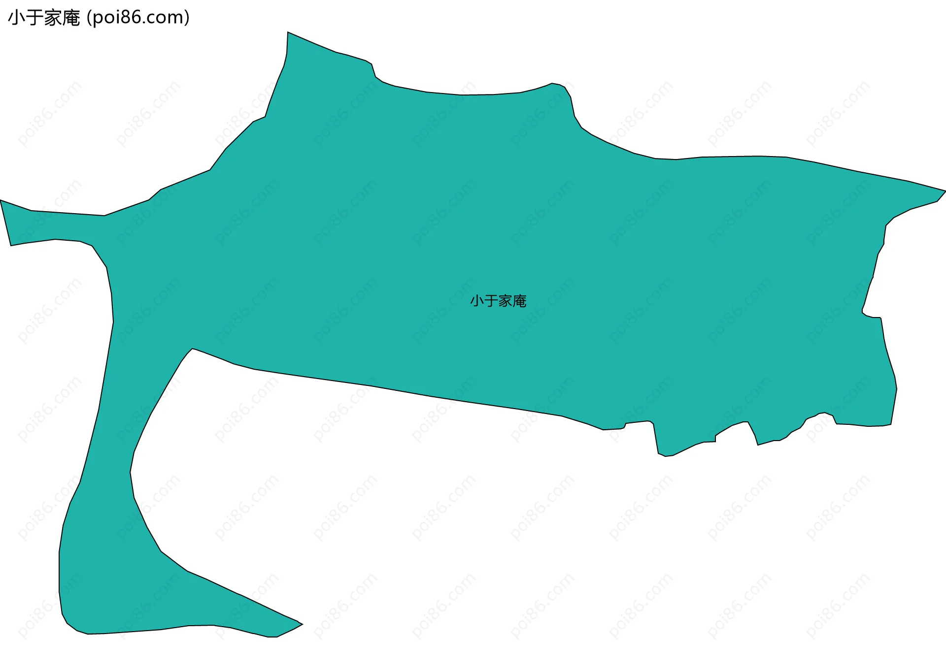 小于家庵边界地图