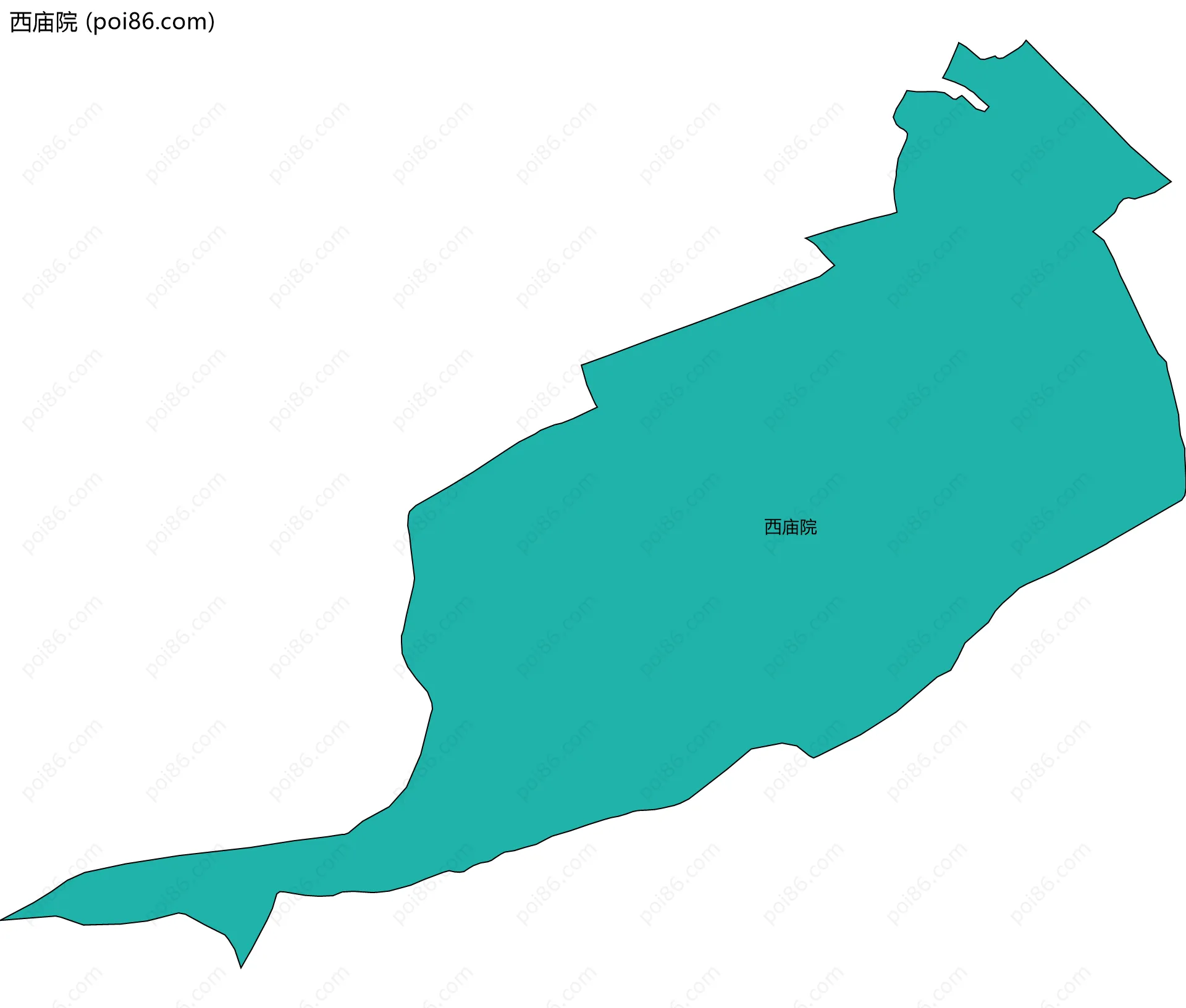 西庙院边界地图