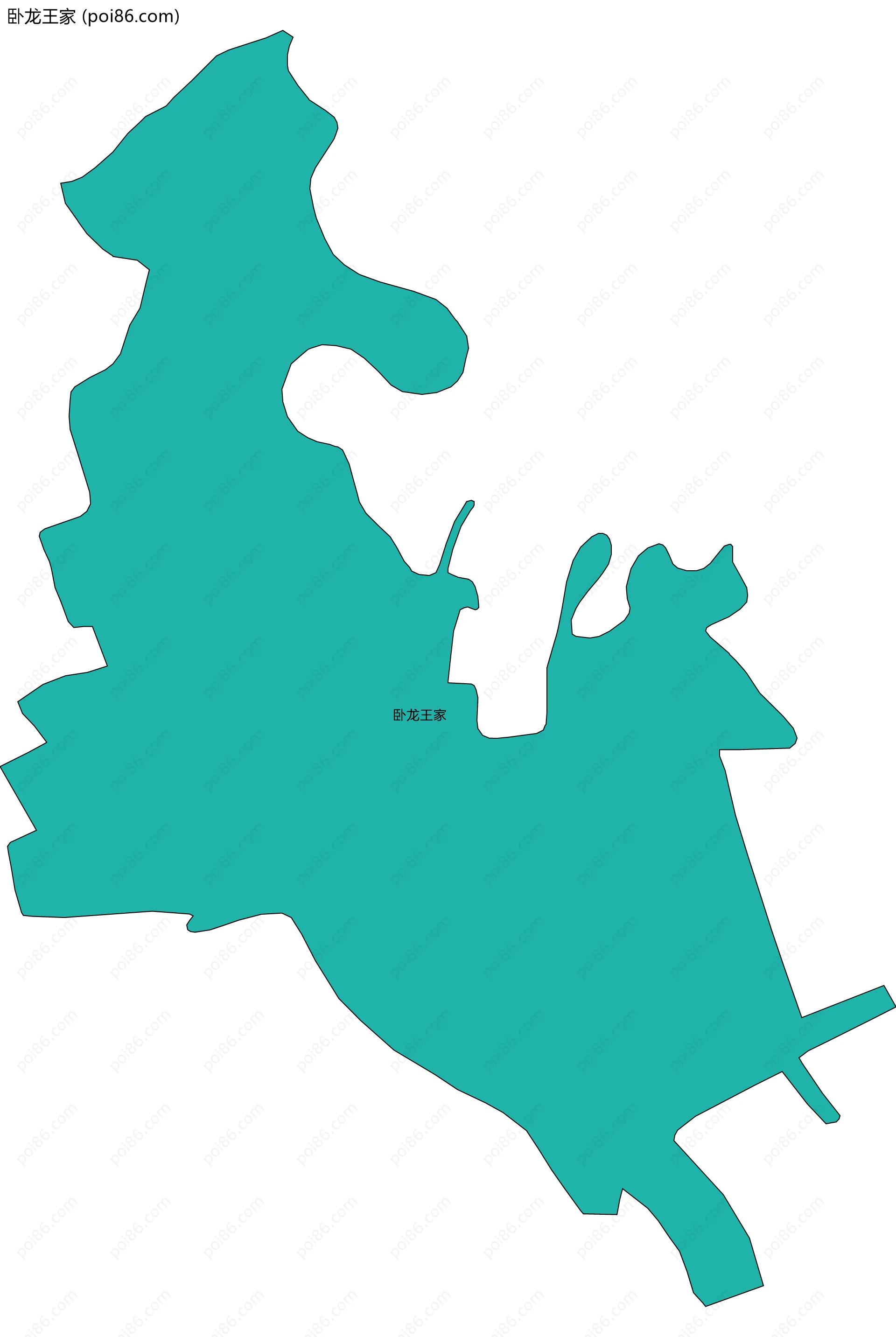 卧龙王家边界地图