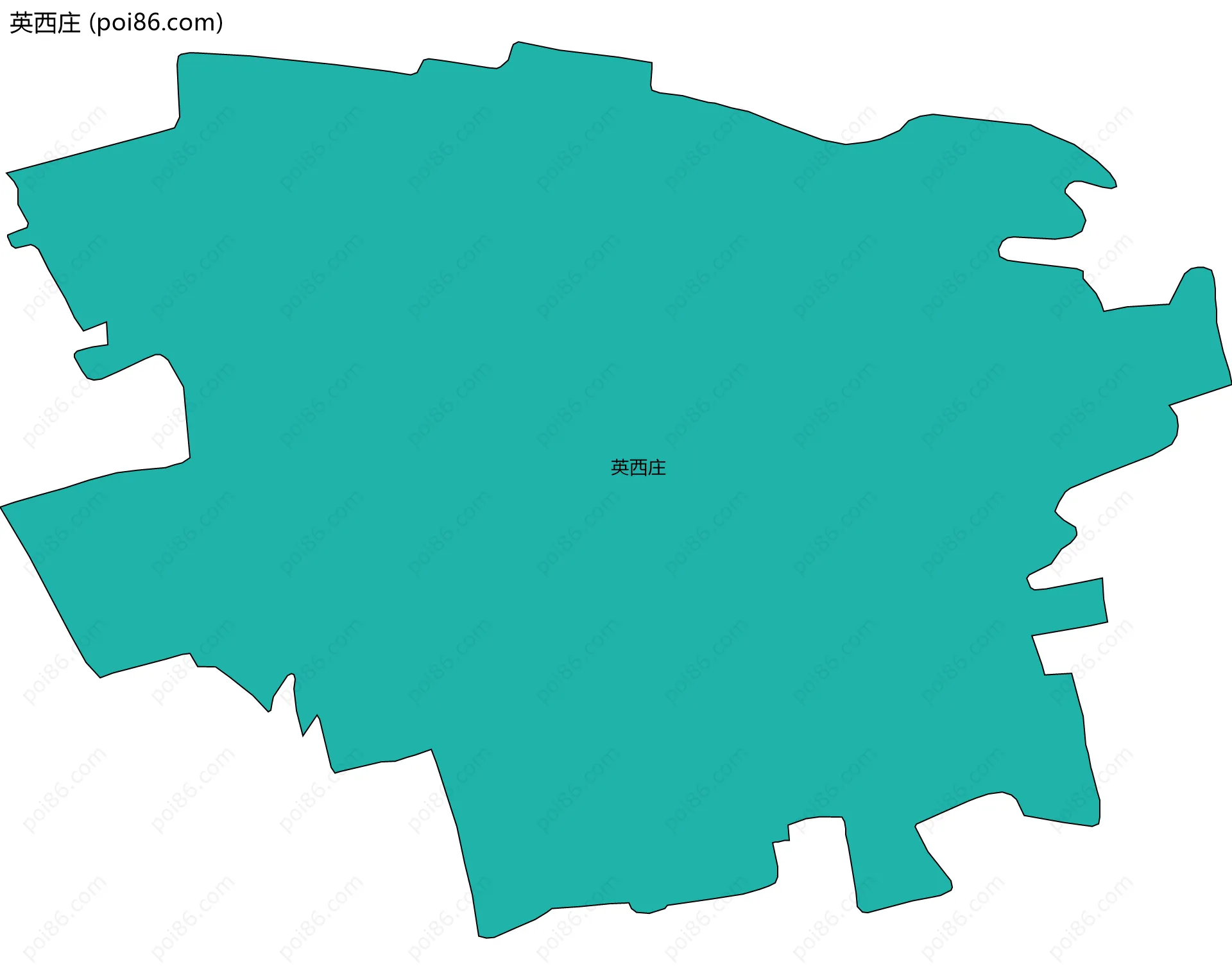 英西庄边界地图