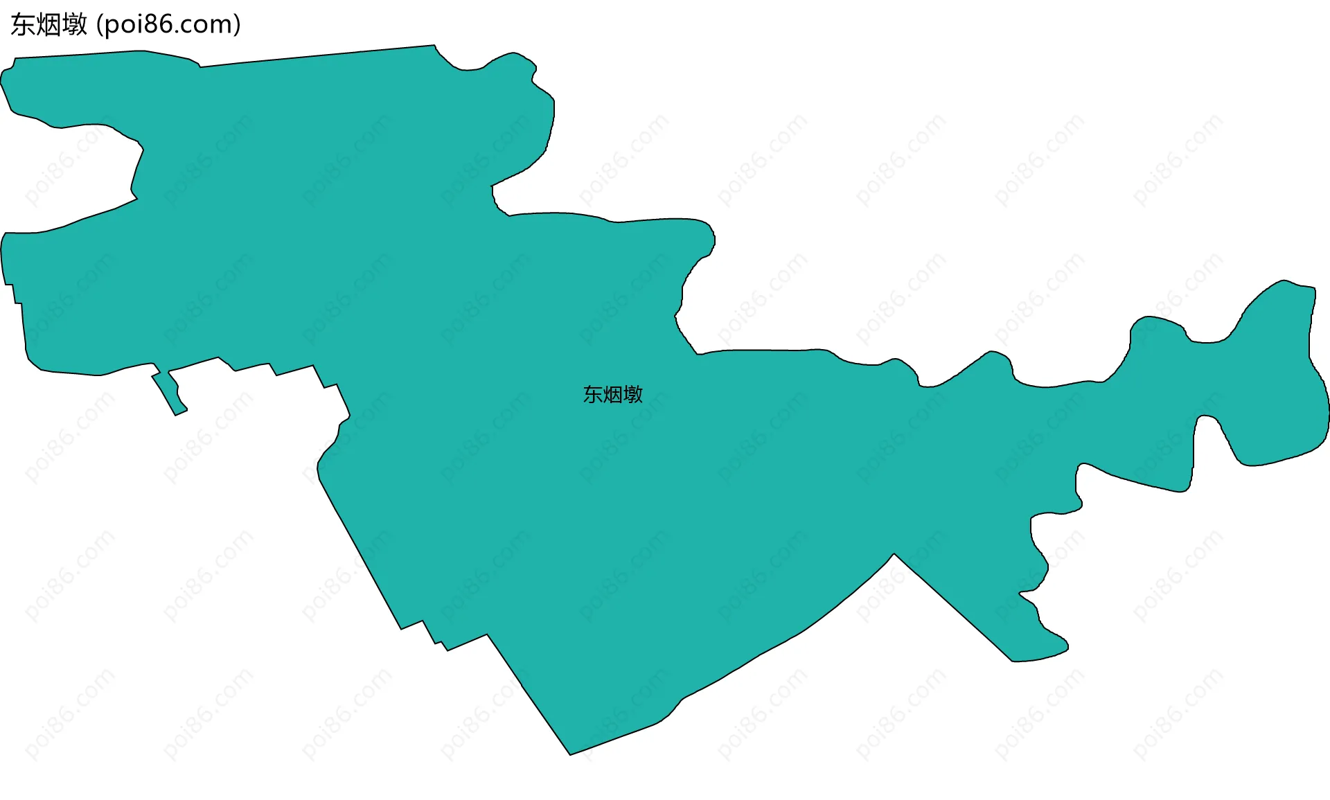 东烟墩边界地图