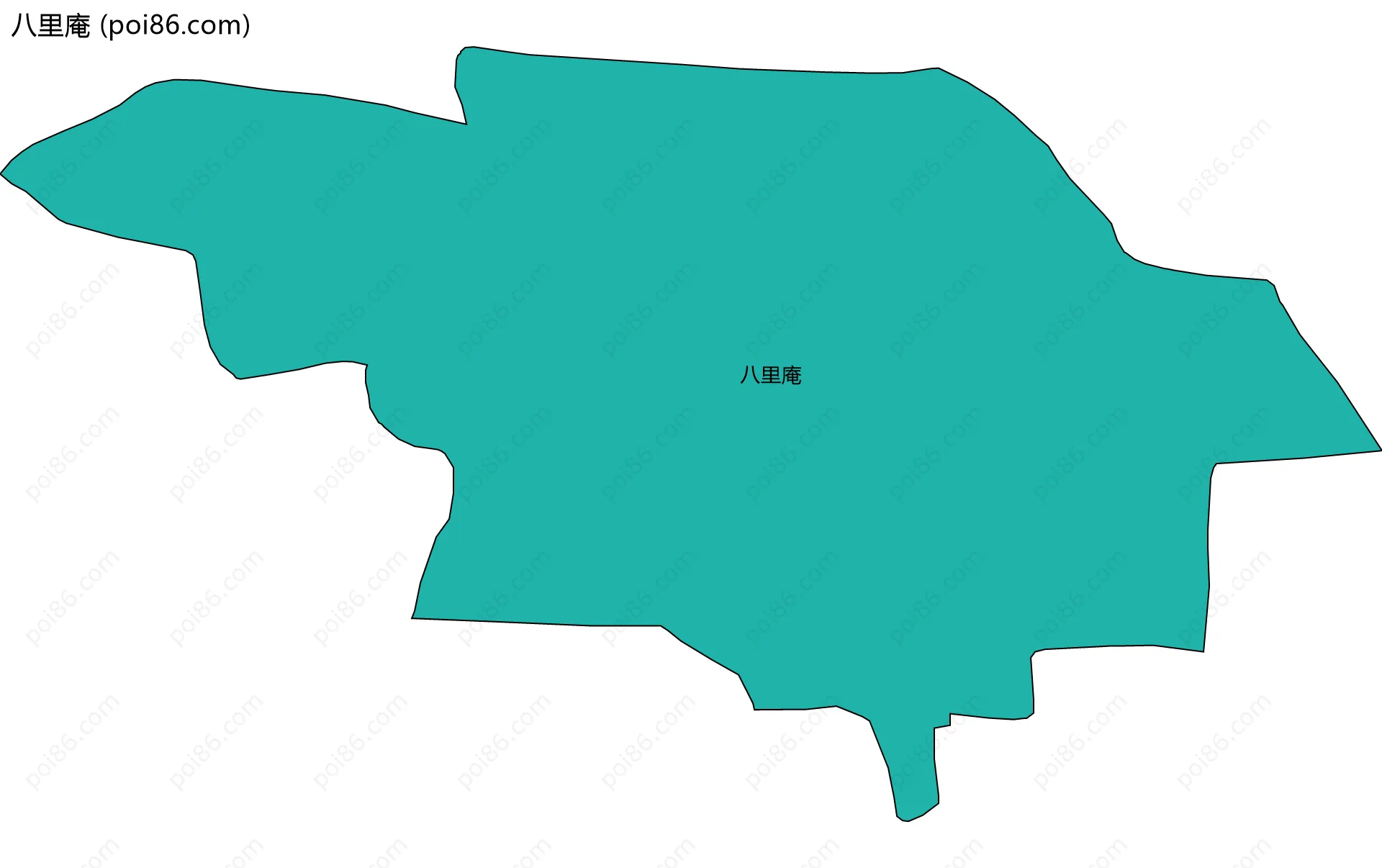 八里庵边界地图