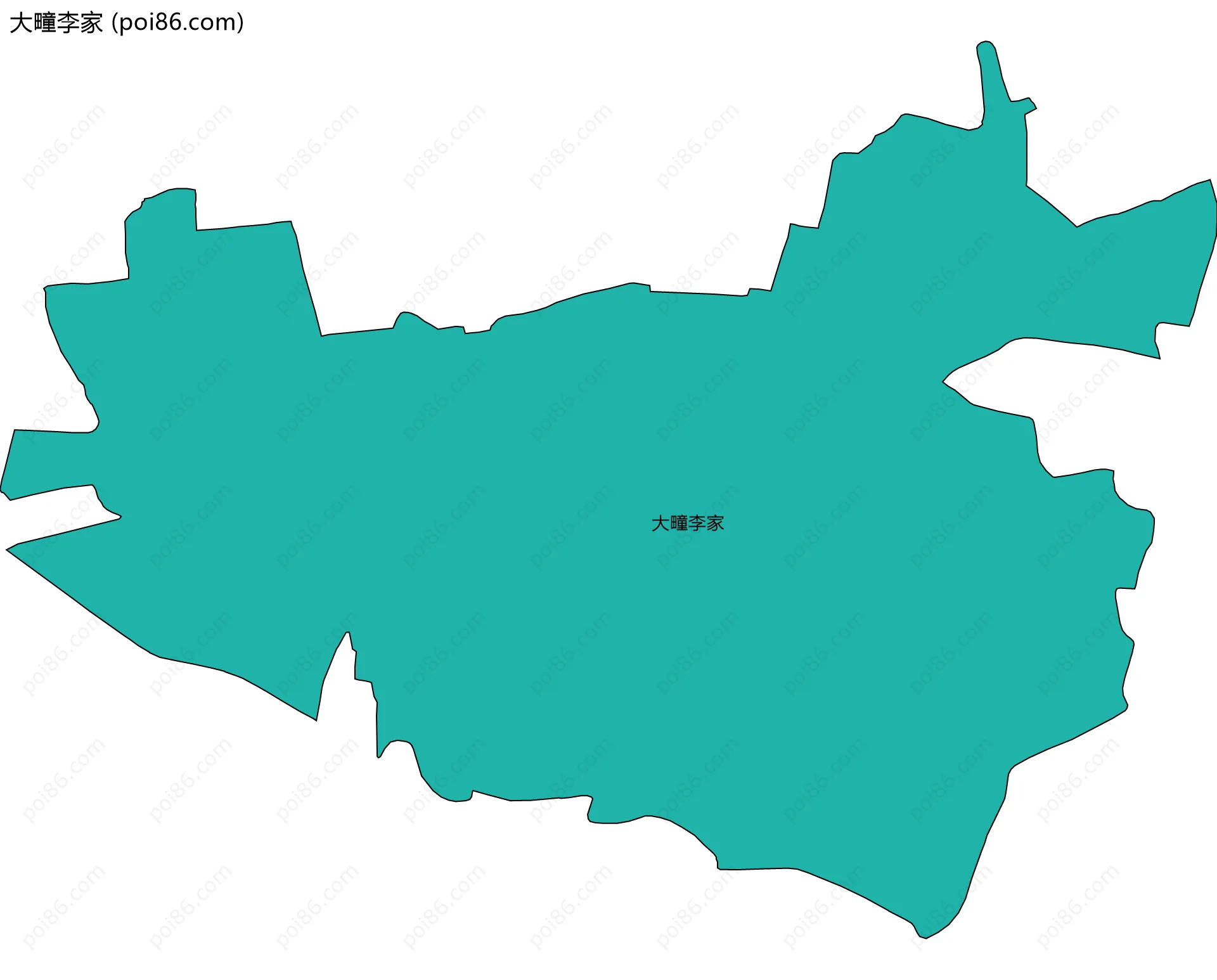 大疃李家边界地图