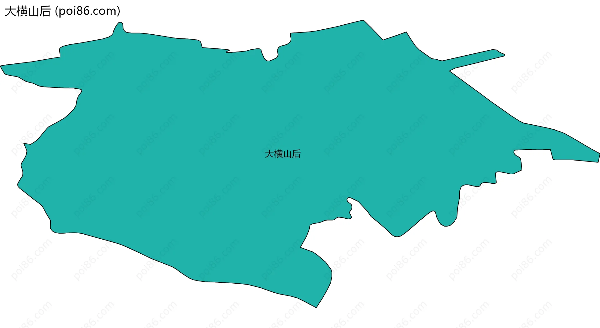 大横山后边界地图