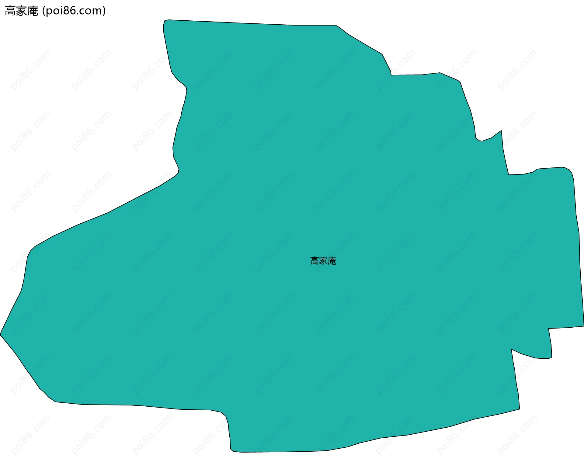高家庵边界地图
