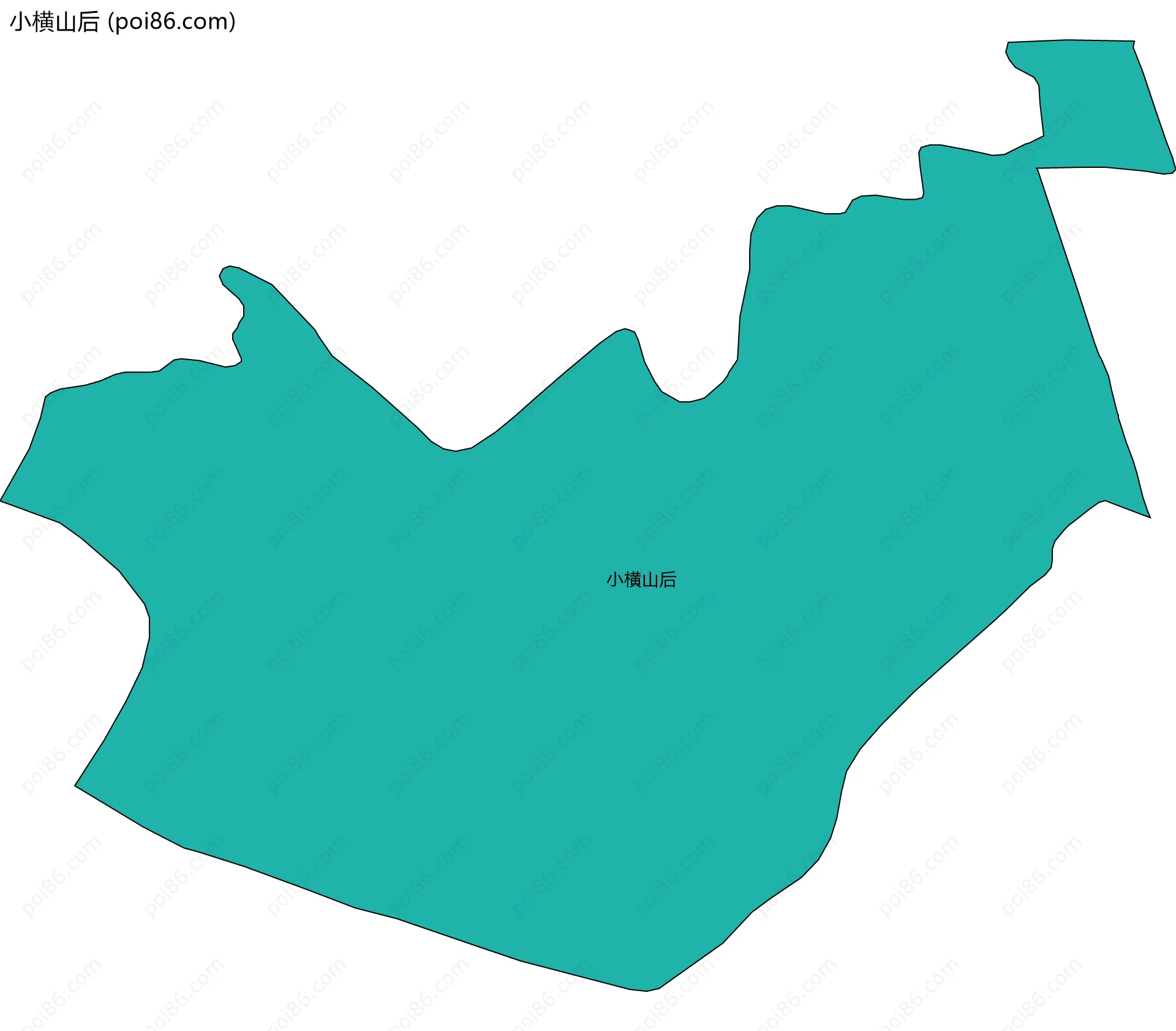 小横山后边界地图