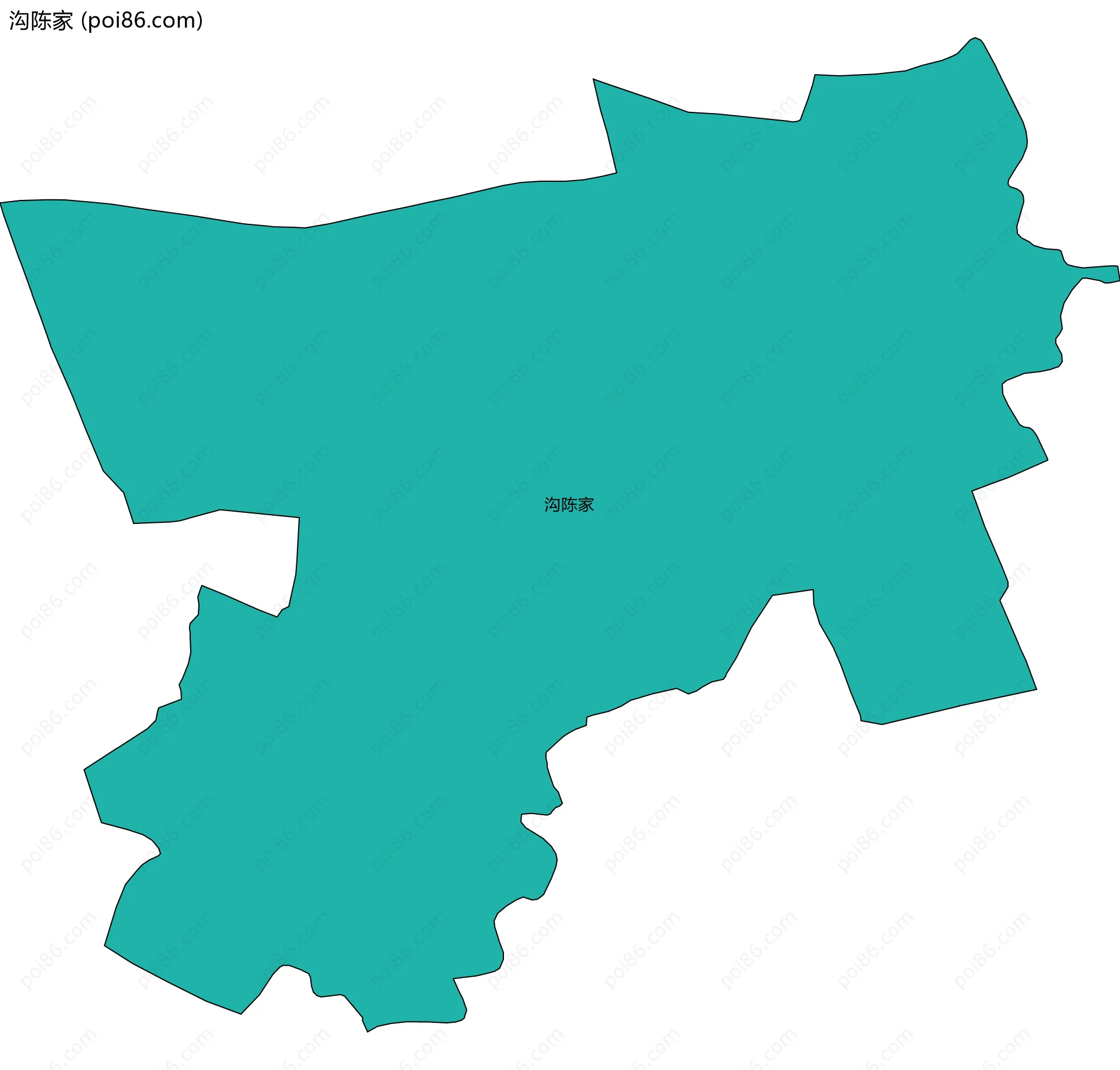 沟陈家边界地图