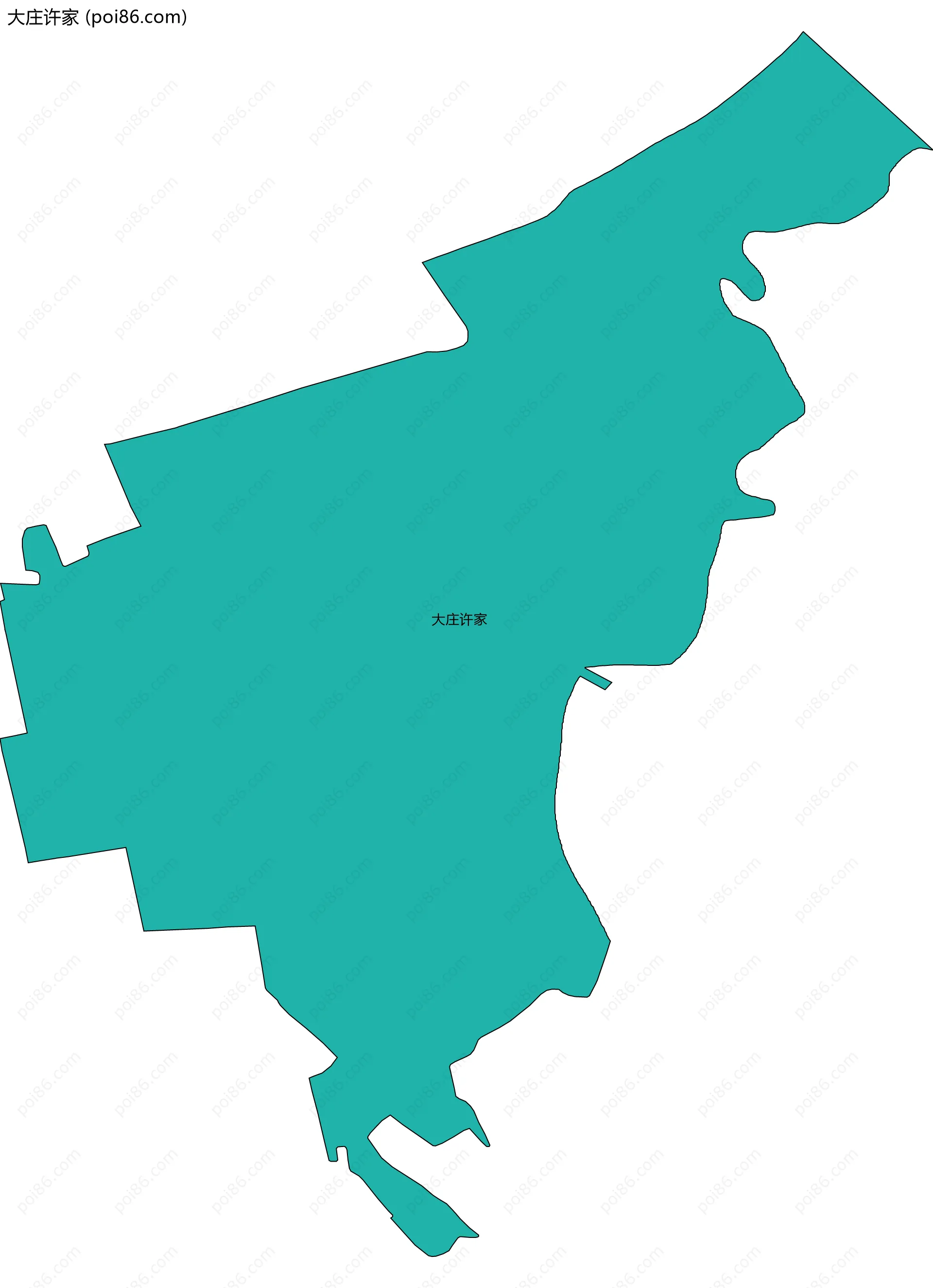 大庄许家边界地图