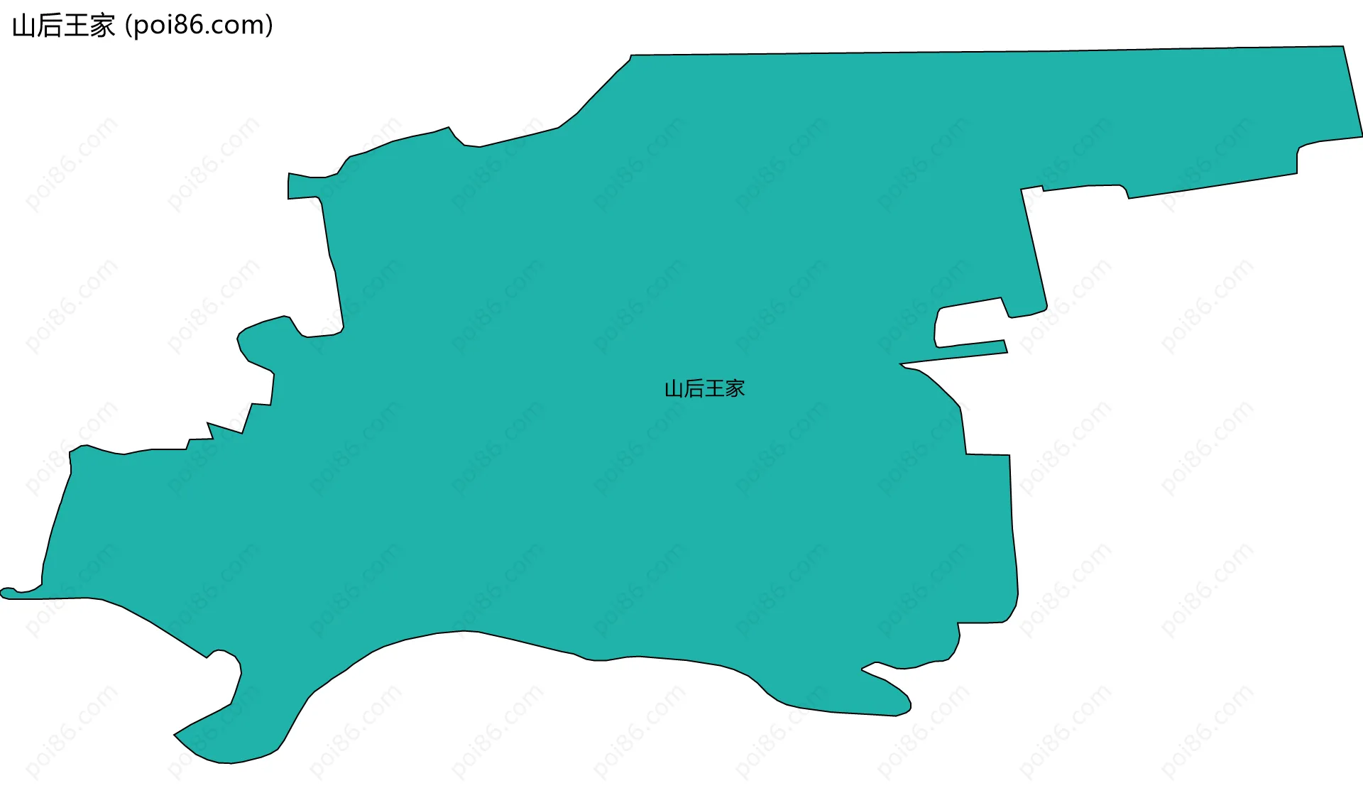 山后王家边界地图