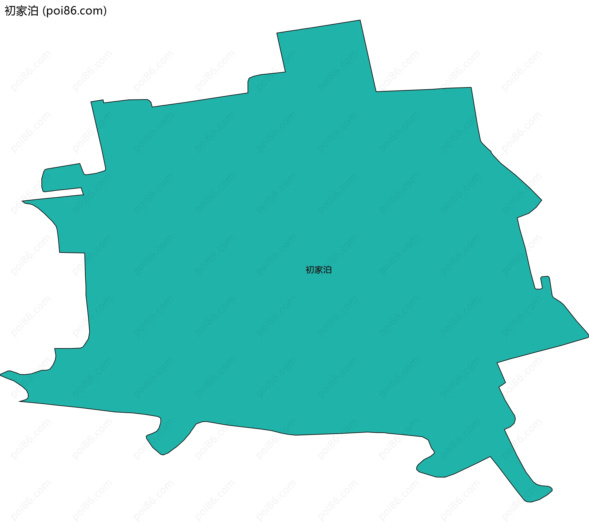 初家泊边界地图