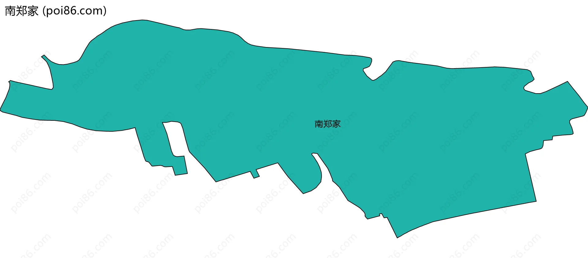 南郑家边界地图