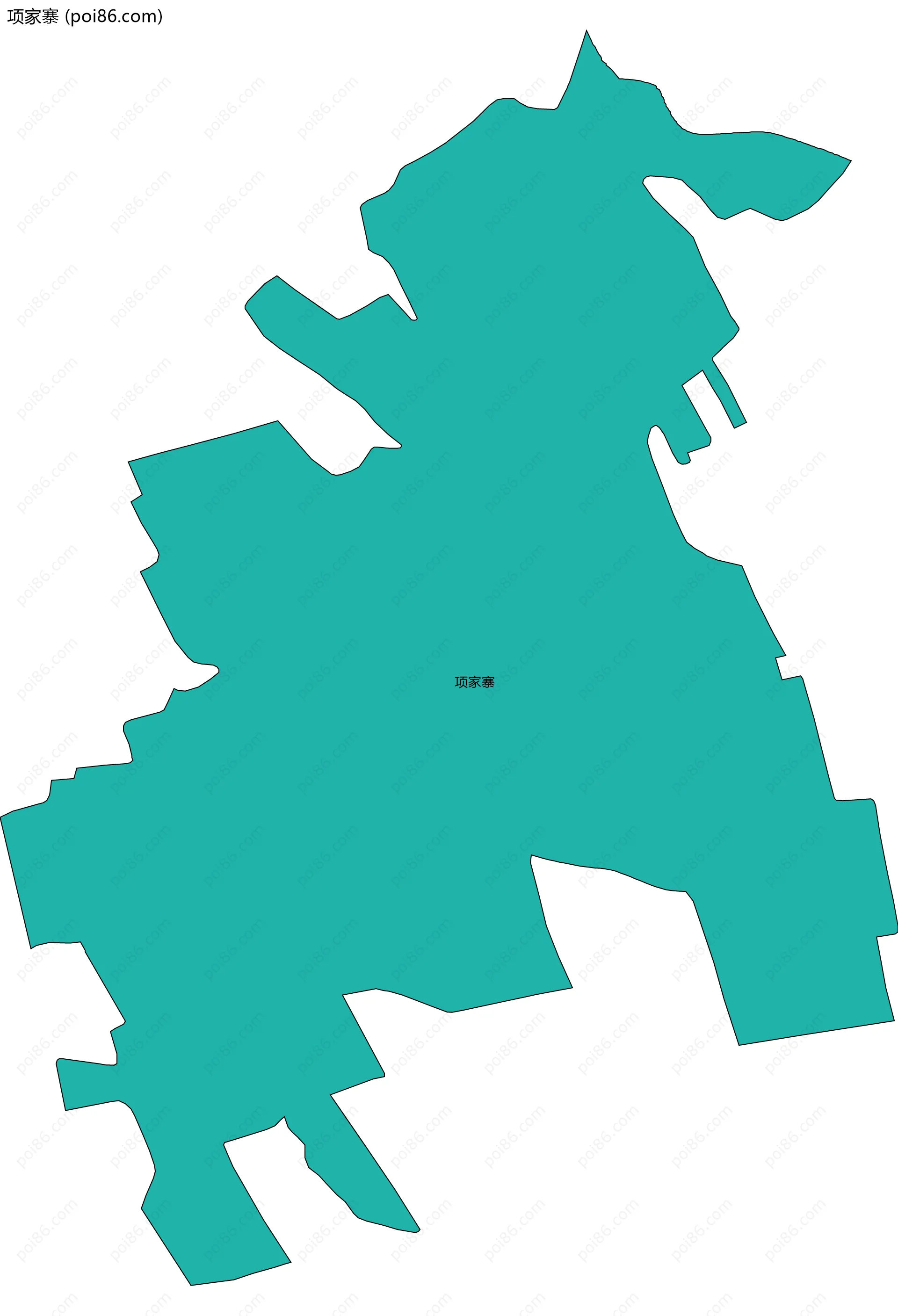 项家寨边界地图