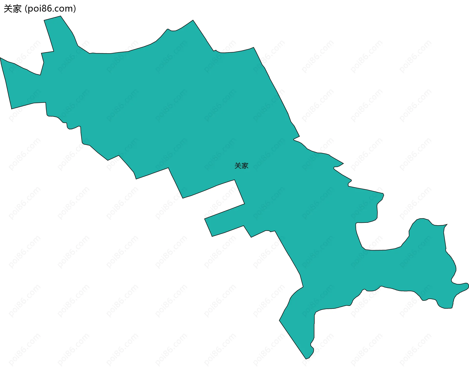 关家边界地图