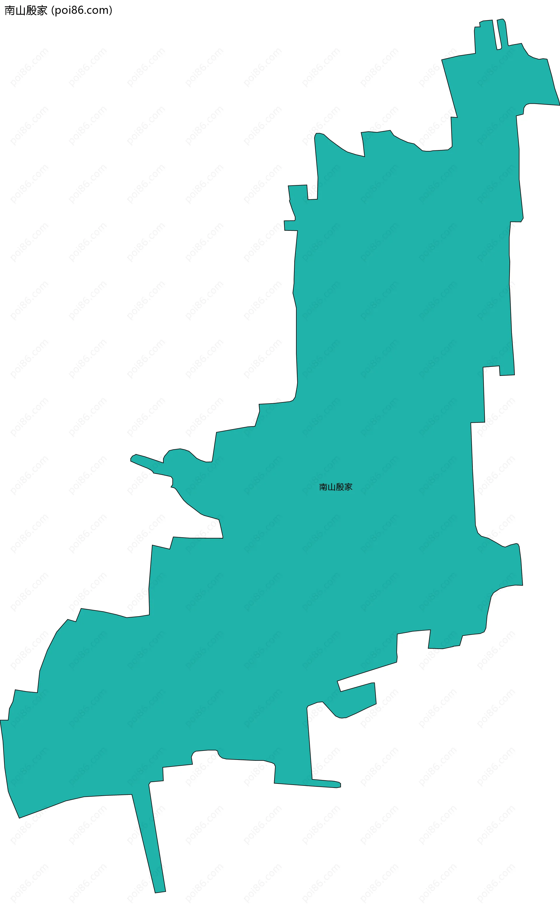 南山殷家边界地图