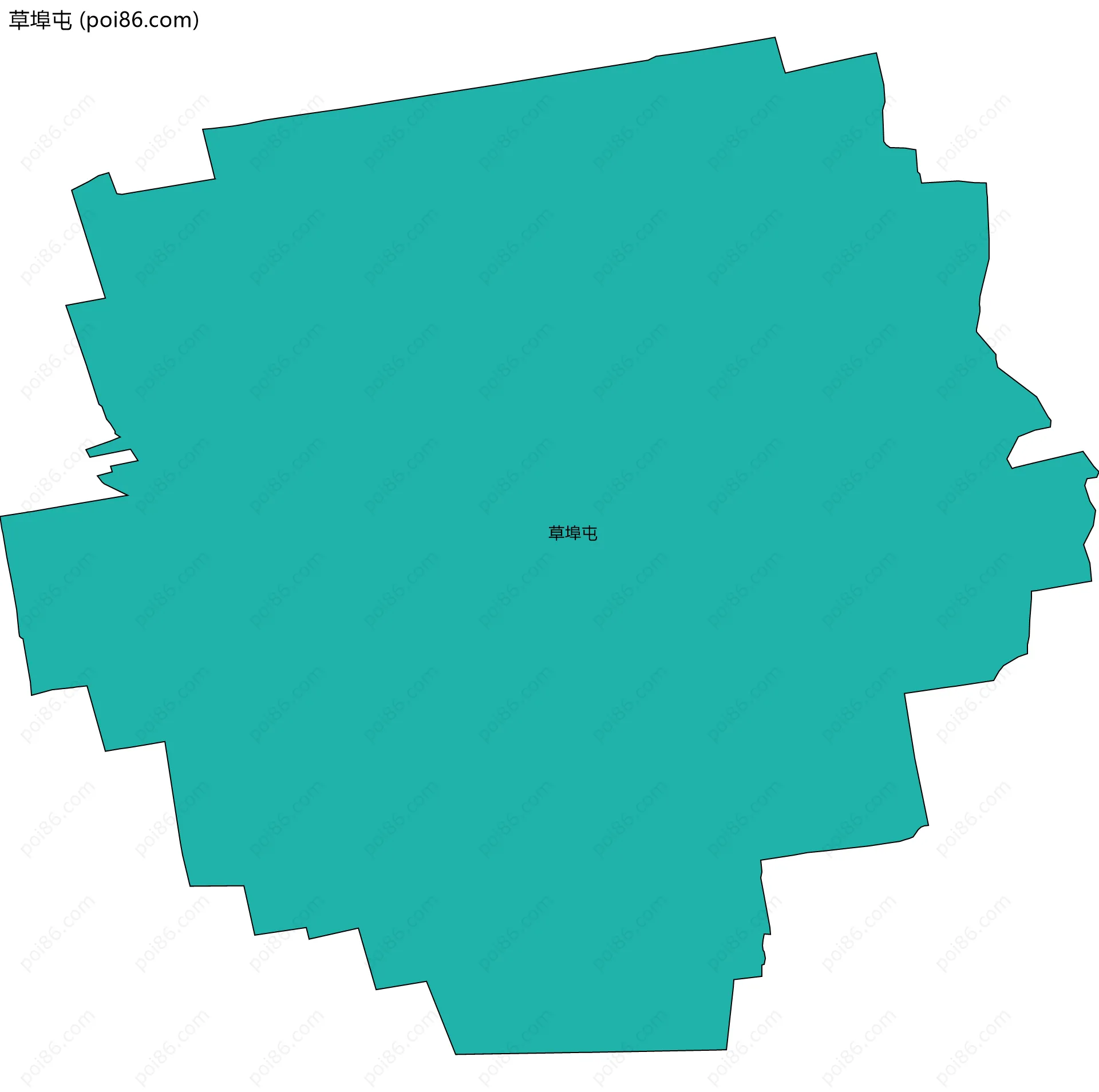 草埠屯边界地图