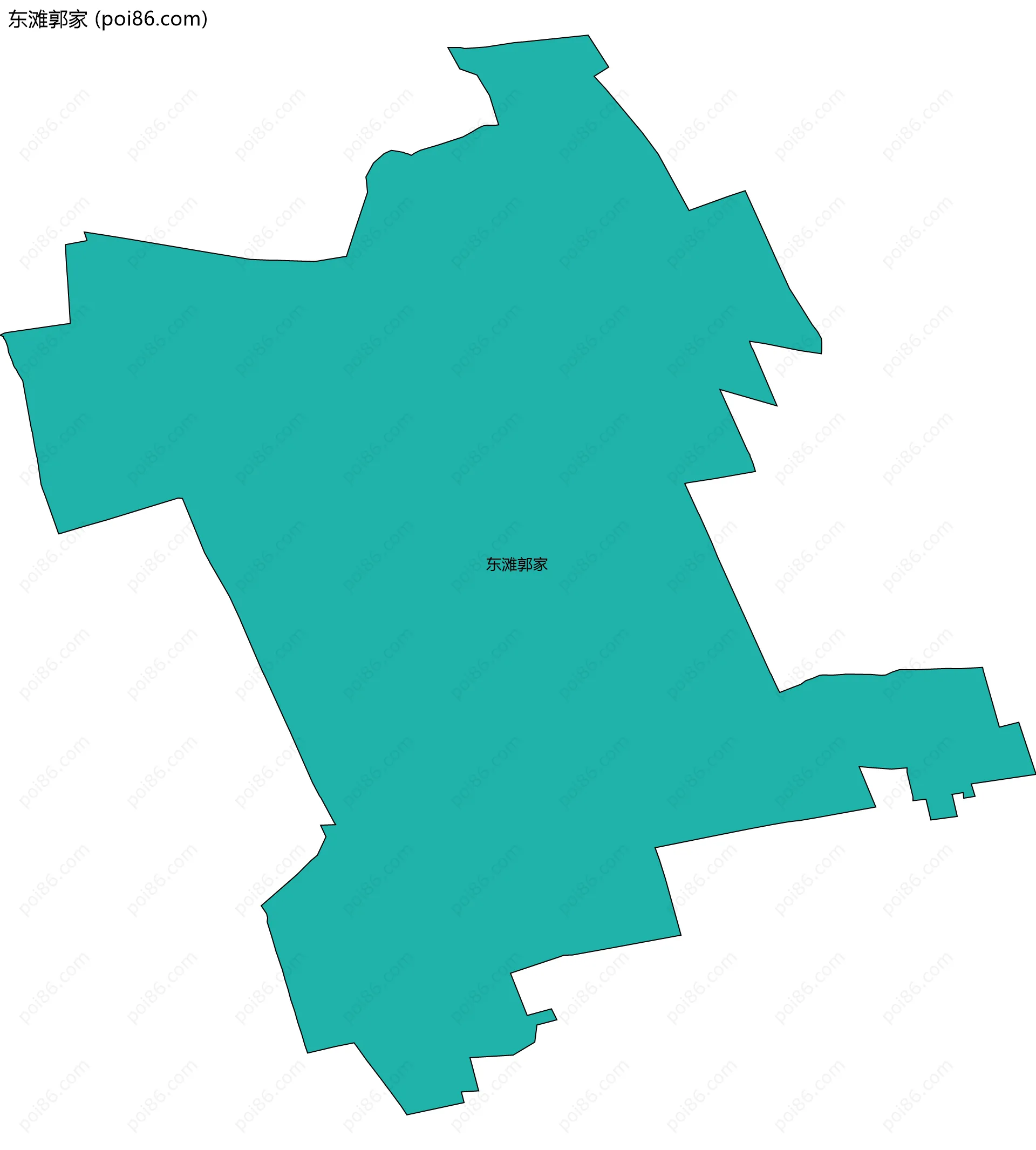 东滩郭家边界地图