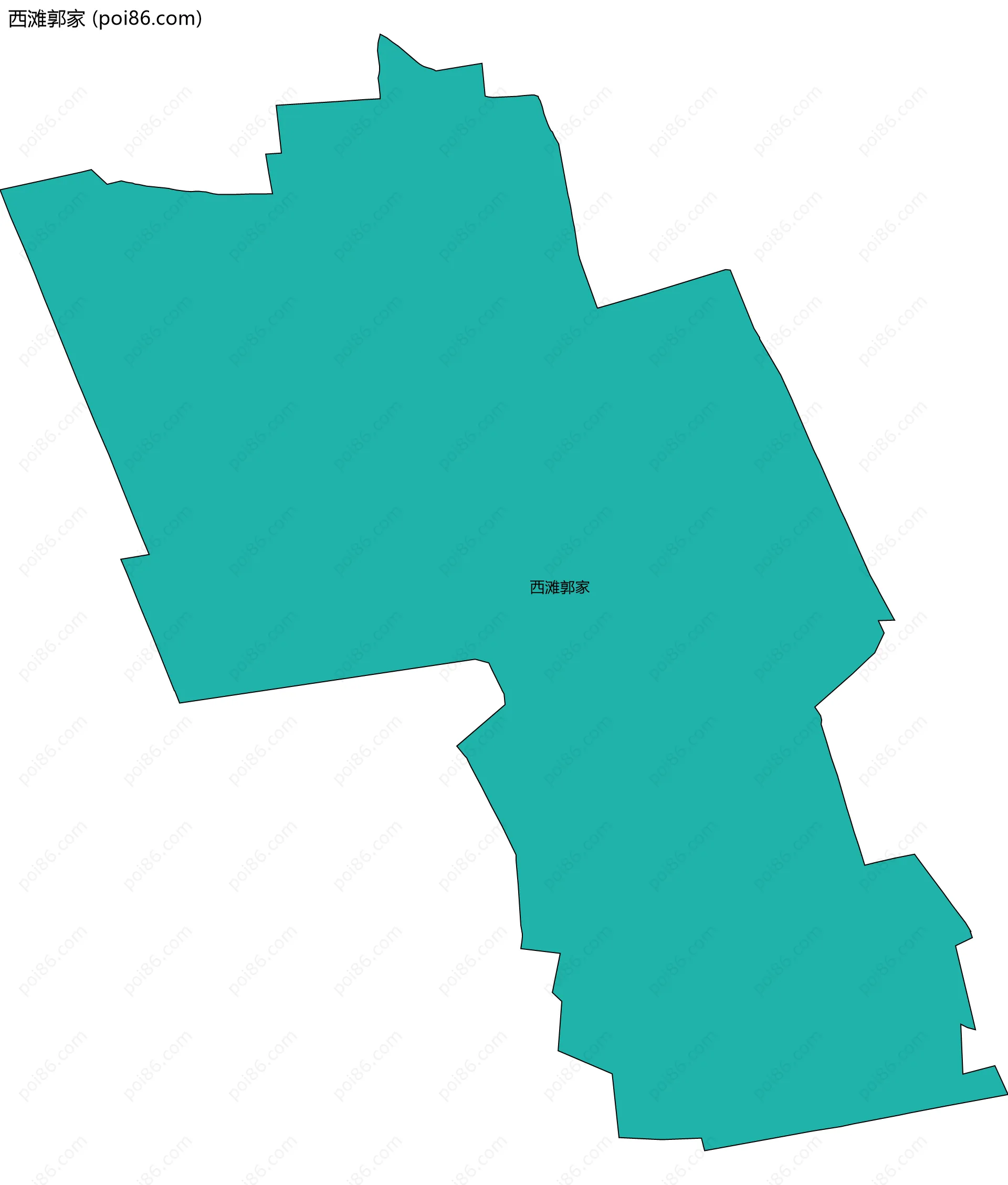 西滩郭家边界地图