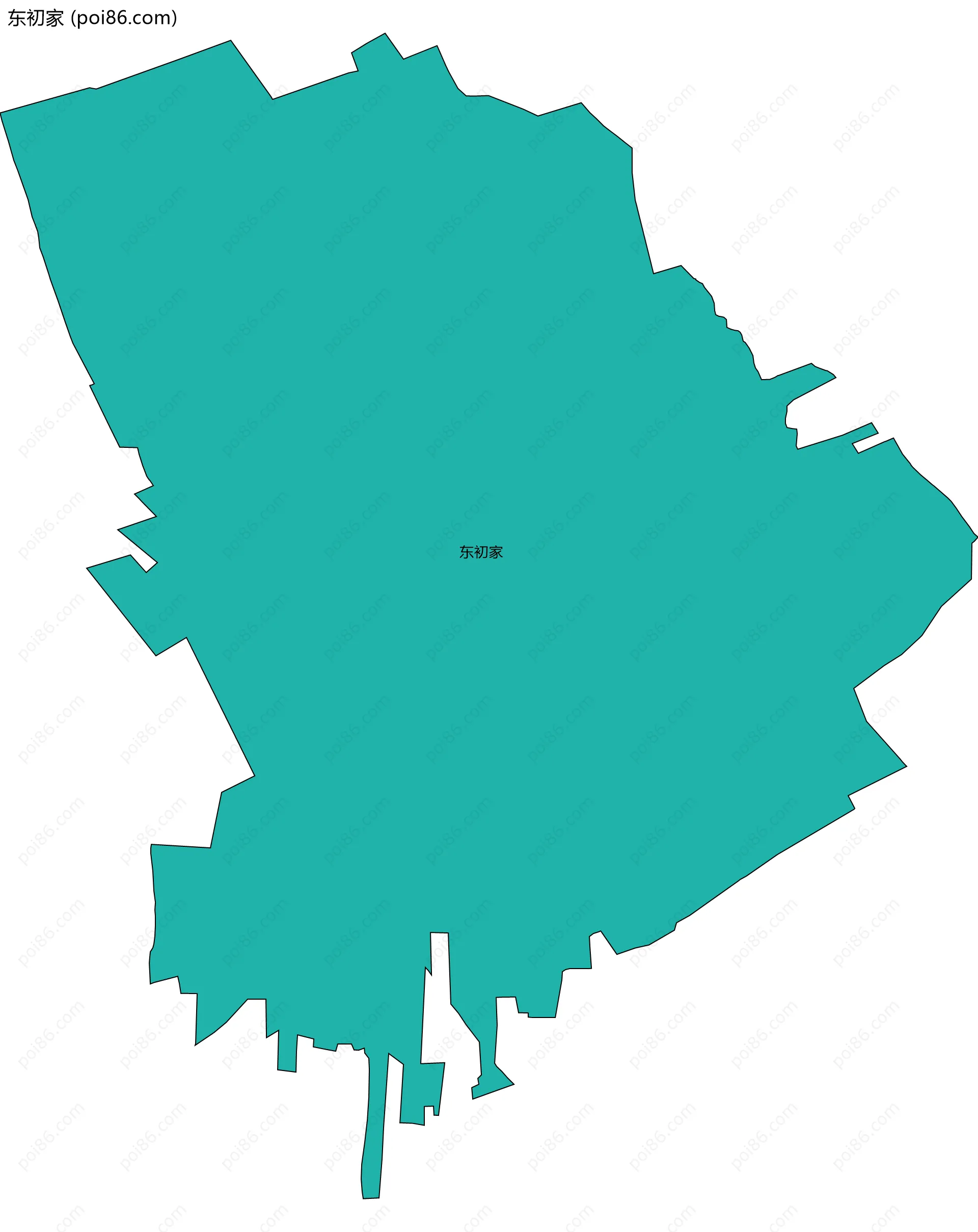 东初家边界地图