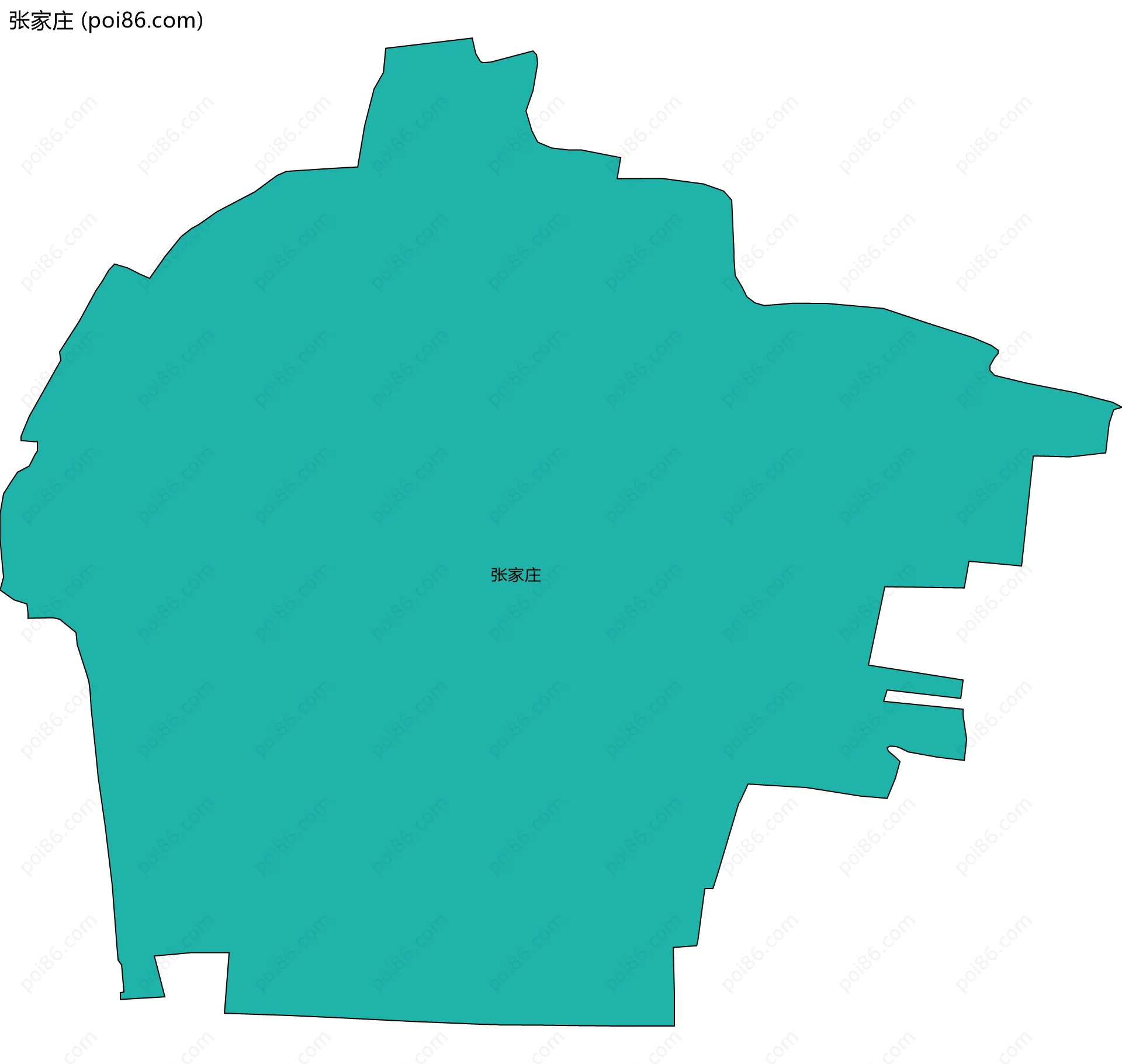 张家庄边界地图
