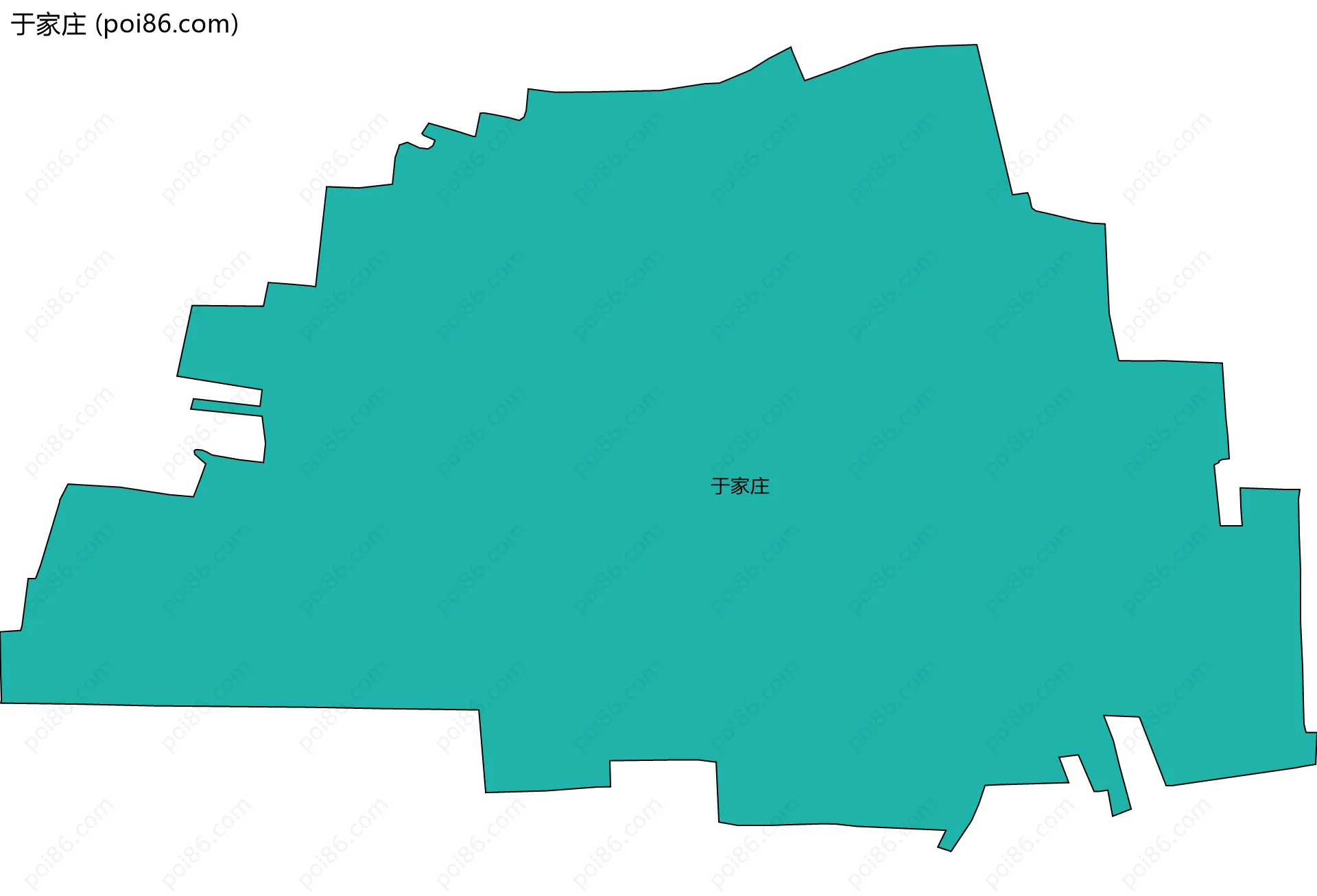 于家庄边界地图