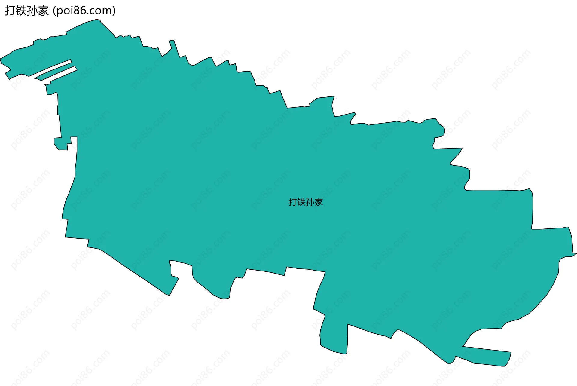 打铁孙家边界地图