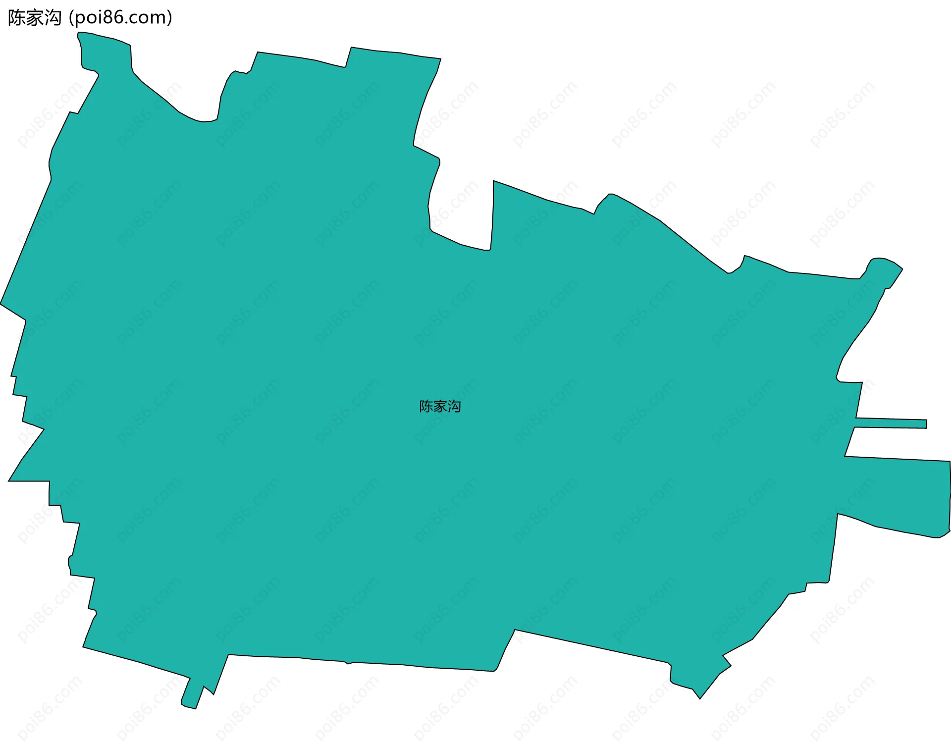 陈家沟边界地图