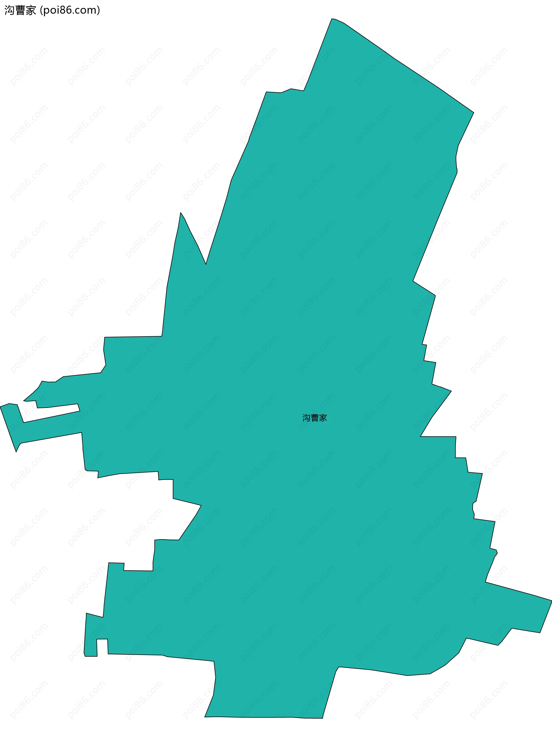 沟曹家边界地图