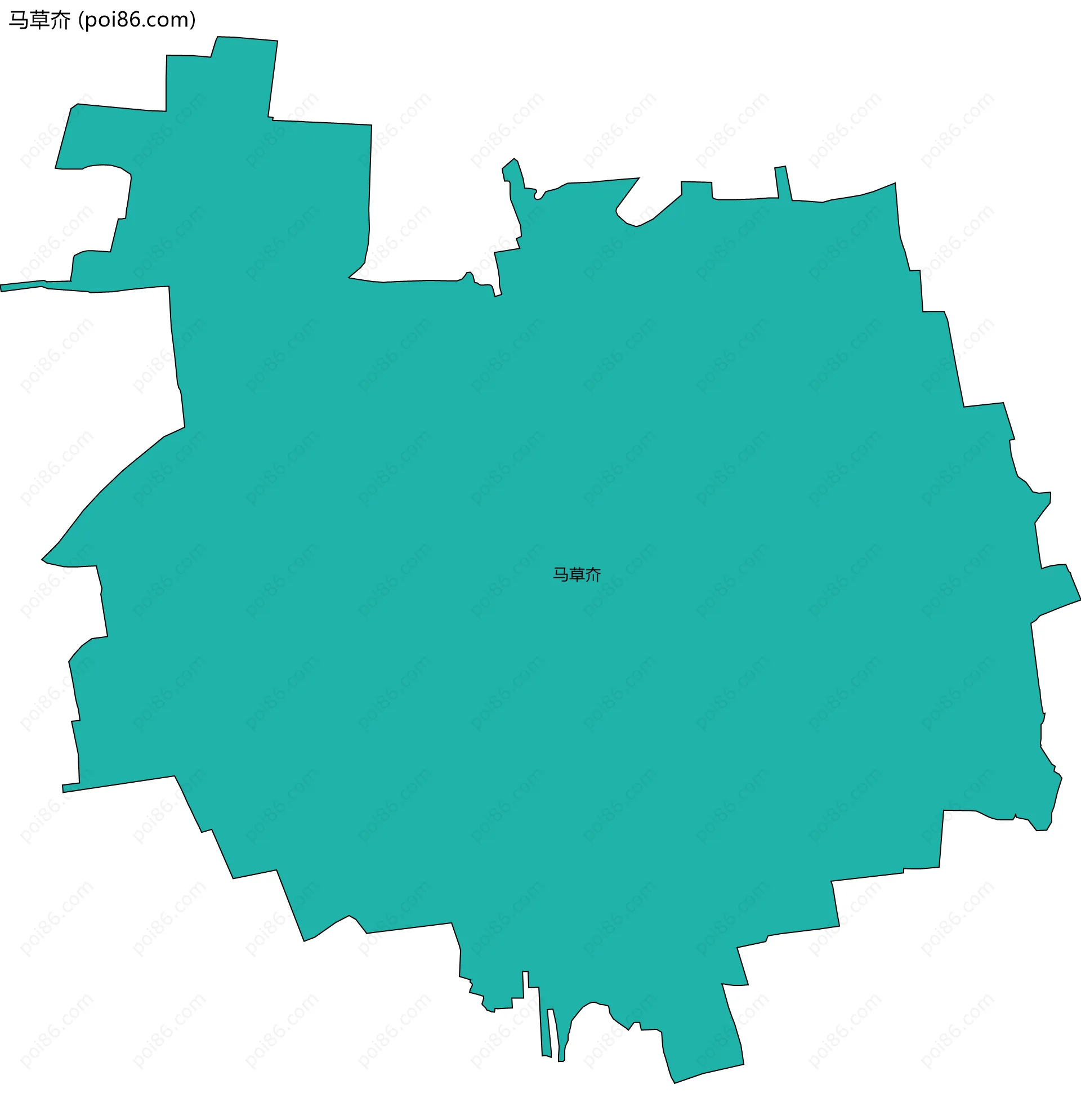 马草夼边界地图