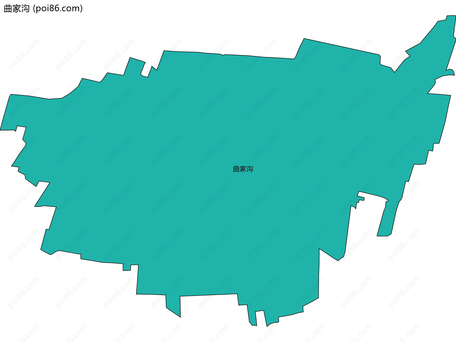 曲家沟边界地图
