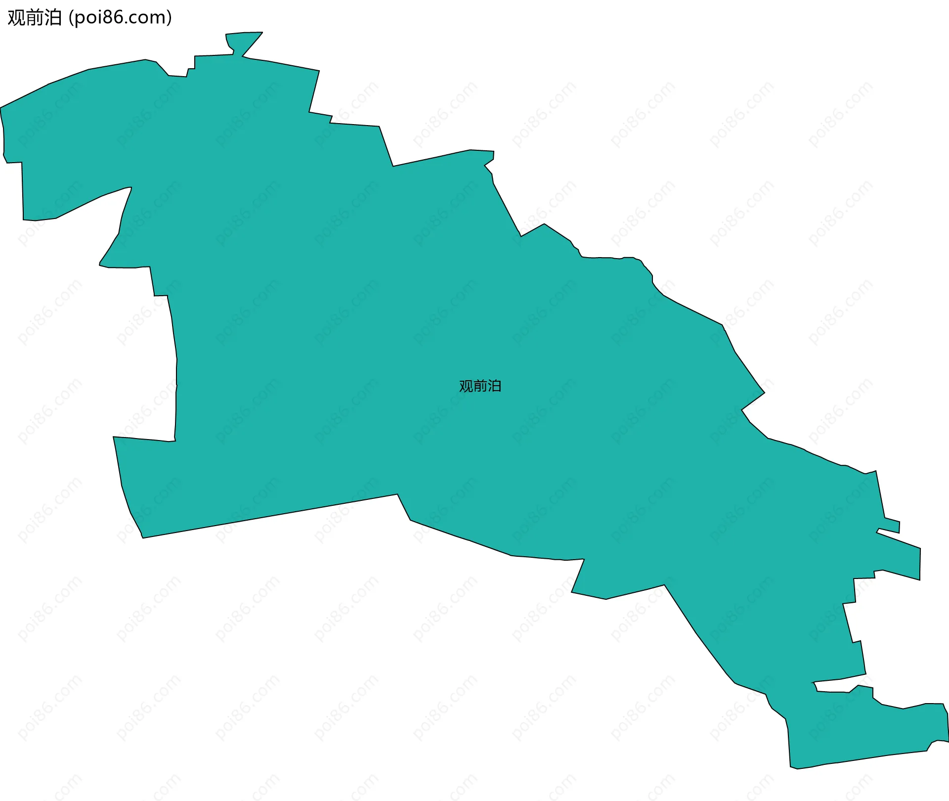 观前泊边界地图