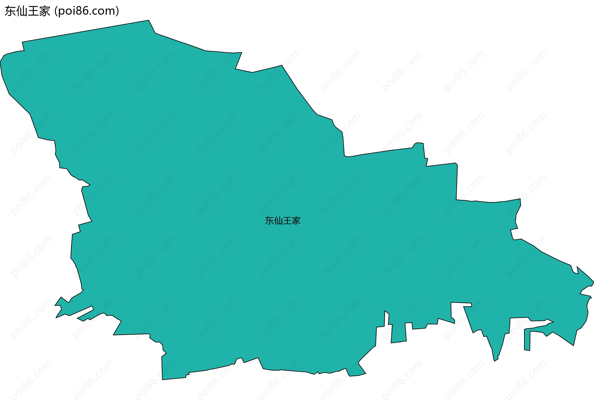 东仙王家边界地图
