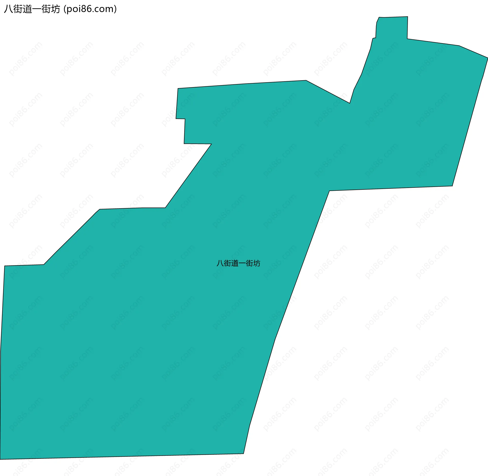 八街道一街坊边界地图