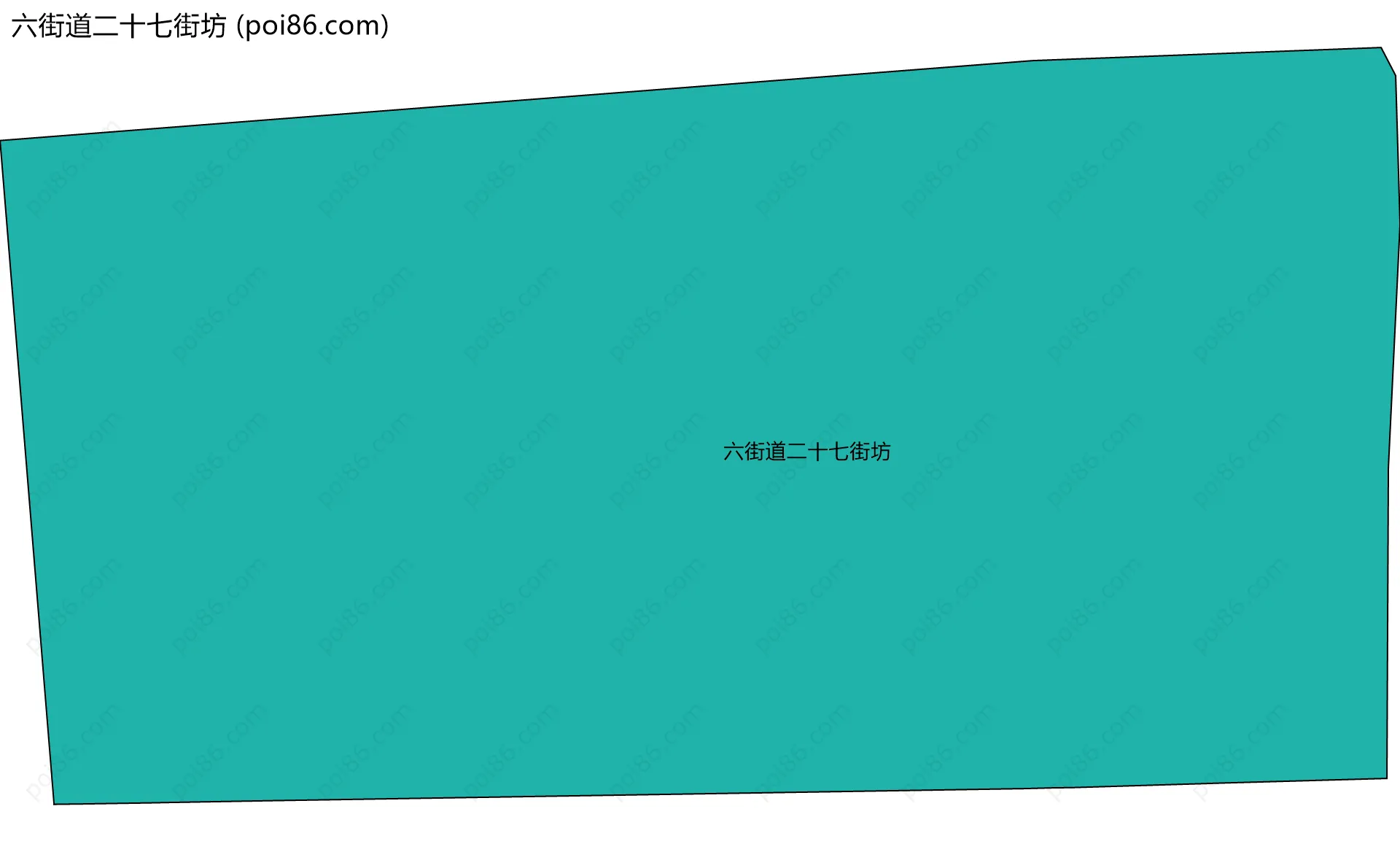 六街道二十七街坊边界地图